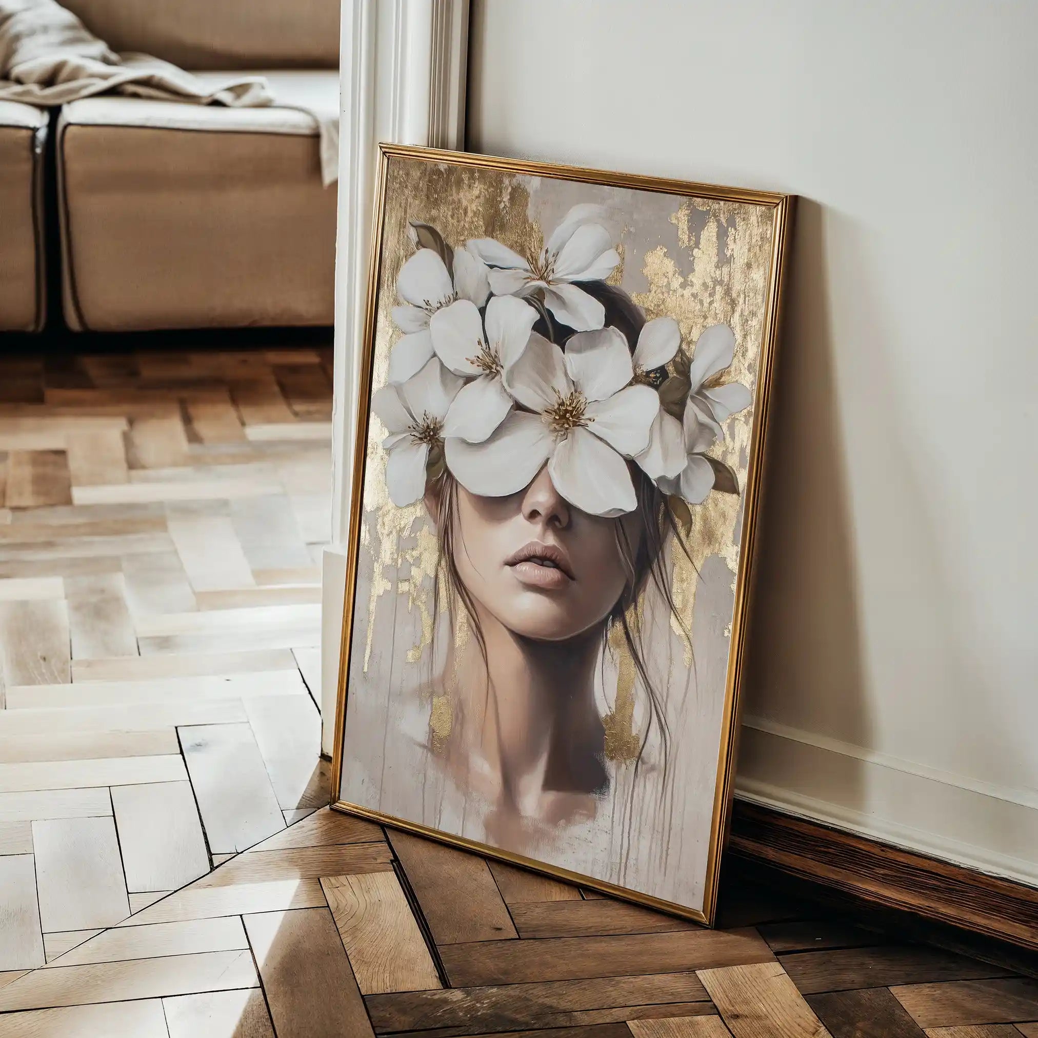 Portrait 232 Canvas Art 90 x 60 cm / Stretched on hidden frame