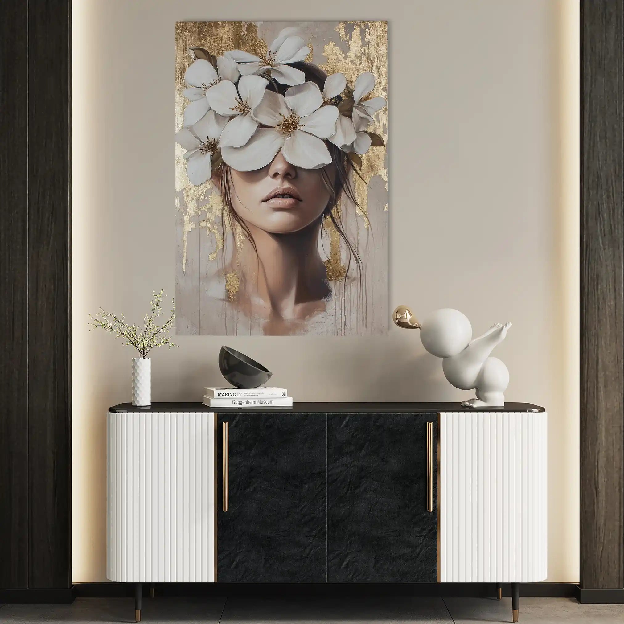 Portrait 232 Canvas Art 90 x 60 cm / Stretched on hidden frame