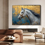 Horses 233 Canvas Art 90 x 60 cm / Stretched on hidden frame
