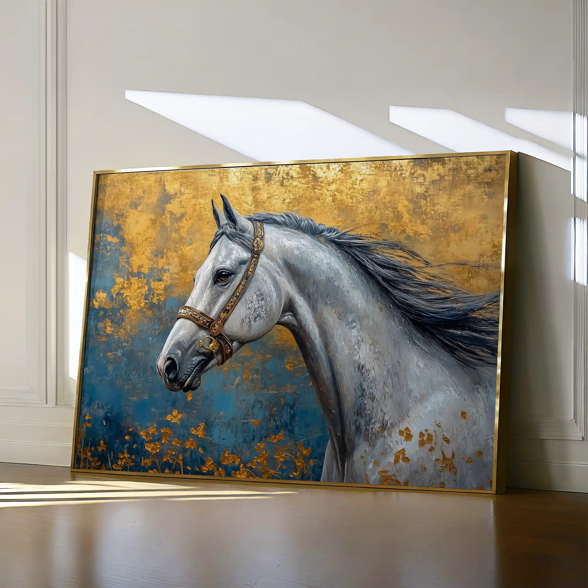 Horses 233 Canvas Art 90 x 60 cm / Stretched on hidden frame