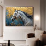 Horses 233 Canvas Art 90 x 60 cm / Stretched on hidden frame