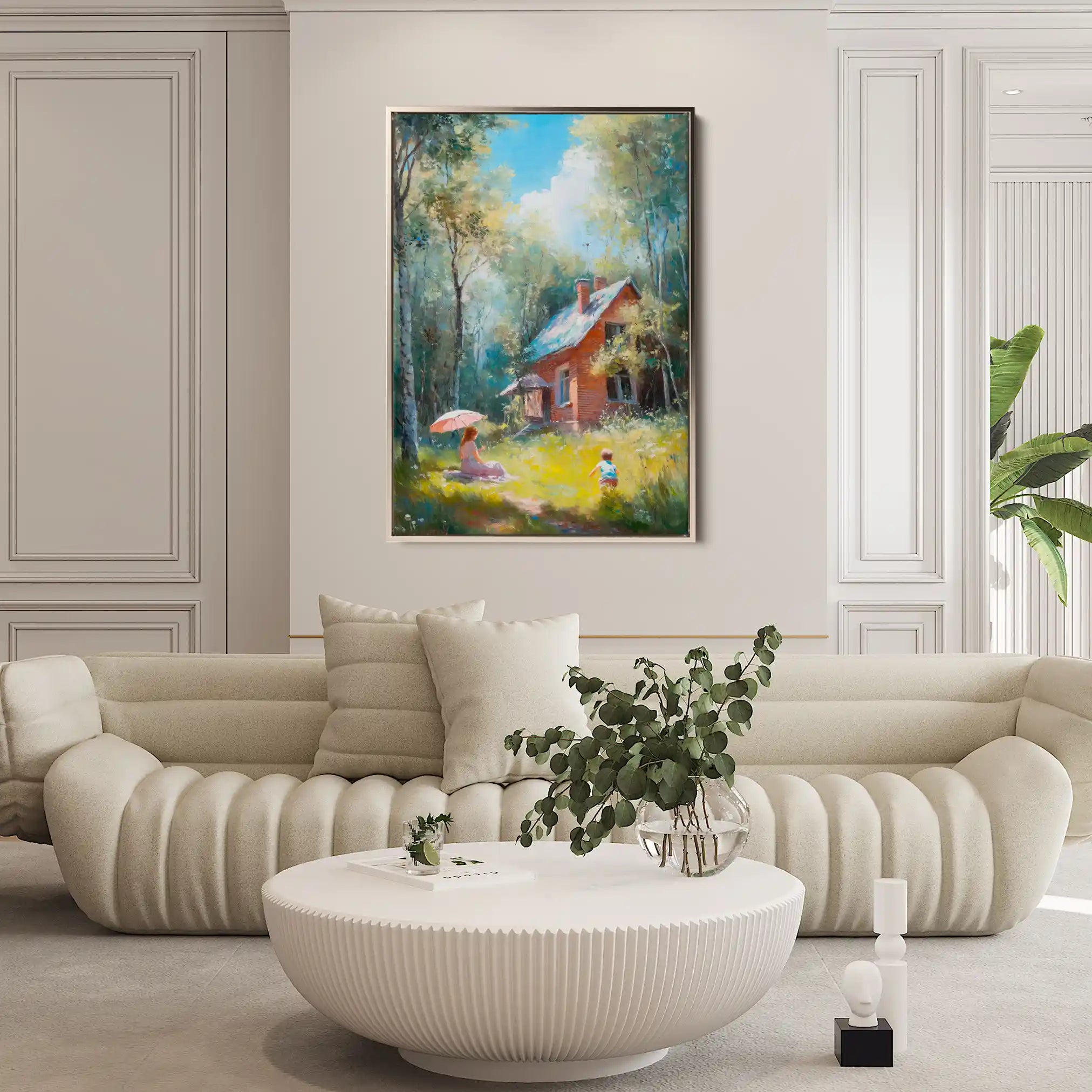 Landscape 233 Canvas Art 90 x 60 cm / Stretched on hidden frame