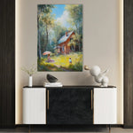 Landscape 233 Canvas Art 90 x 60 cm / Stretched on hidden frame