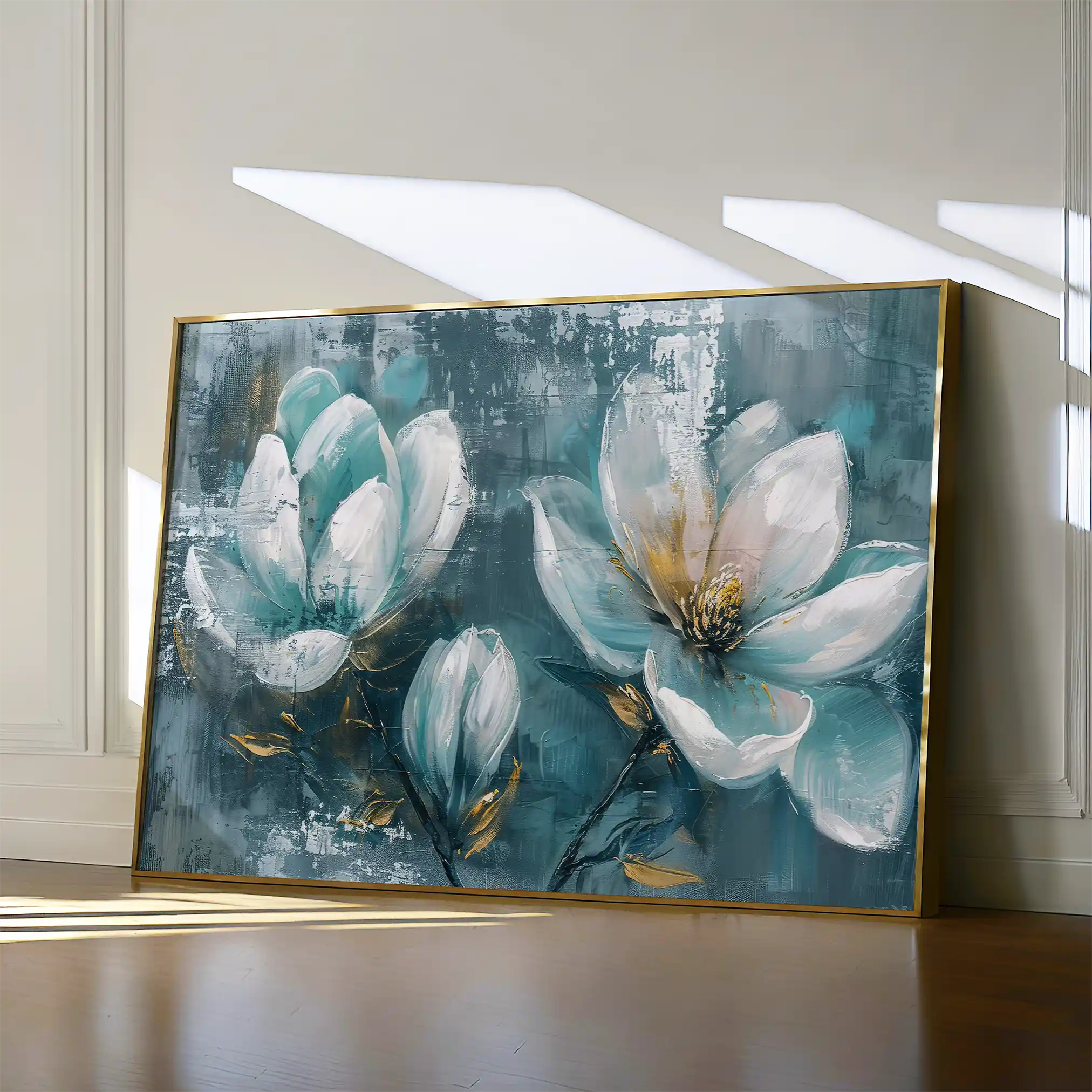 Floral Canvas Wall Art WAD234-F 90 x 60 cm / Stretched on hidden frame
