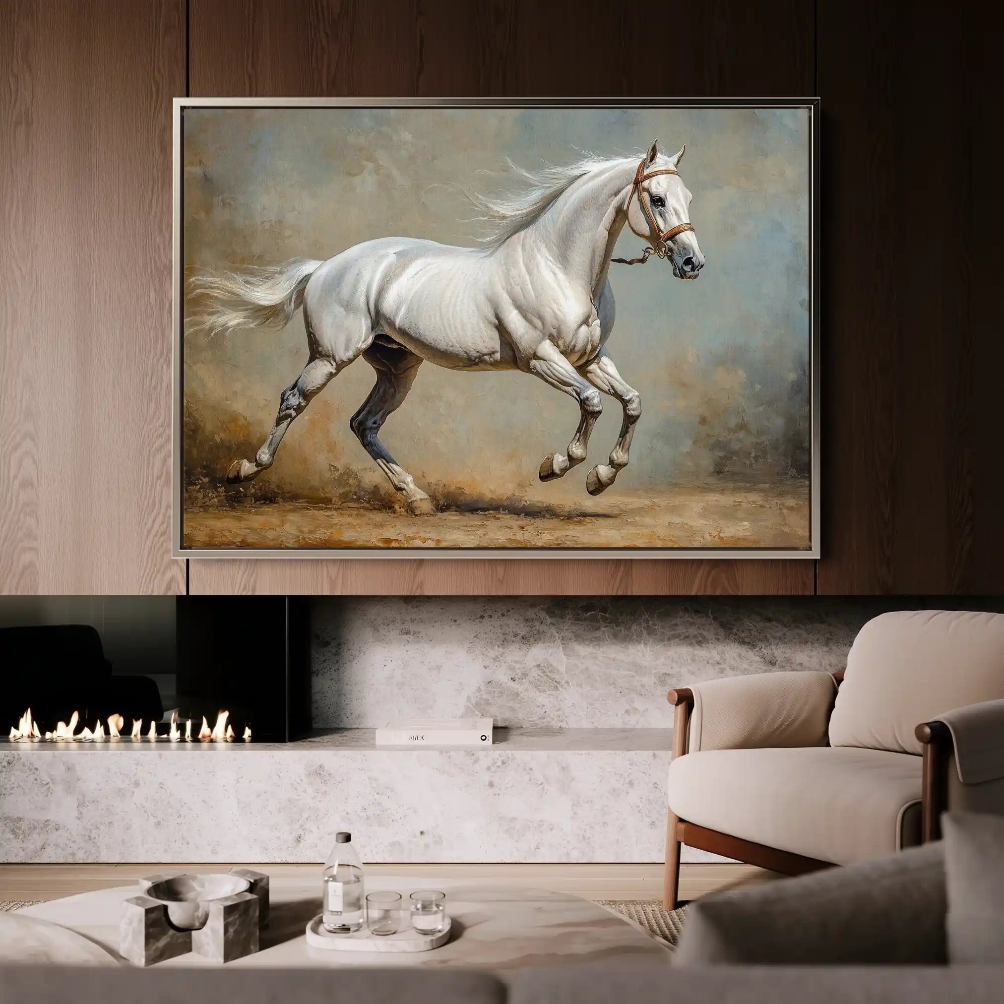 Horses 234 Canvas Art 90 x 60 cm / Stretched on hidden frame