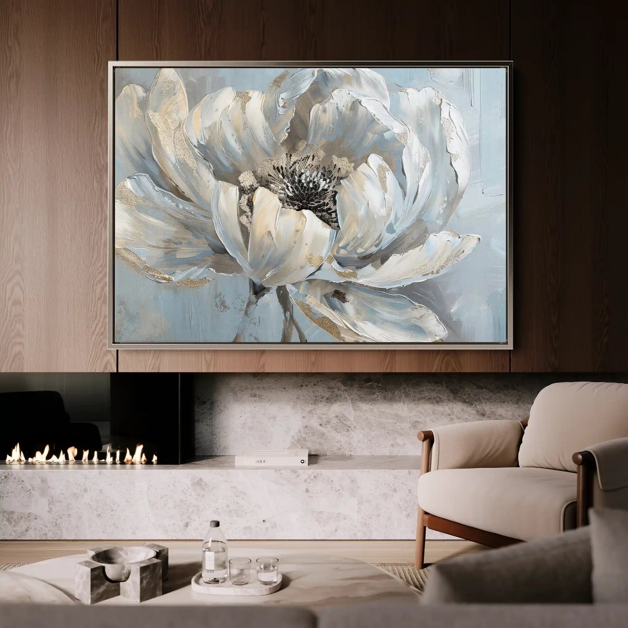 Floral Canvas Wall Art WAD235-F 90 x 60 cm / Stretched on hidden frame