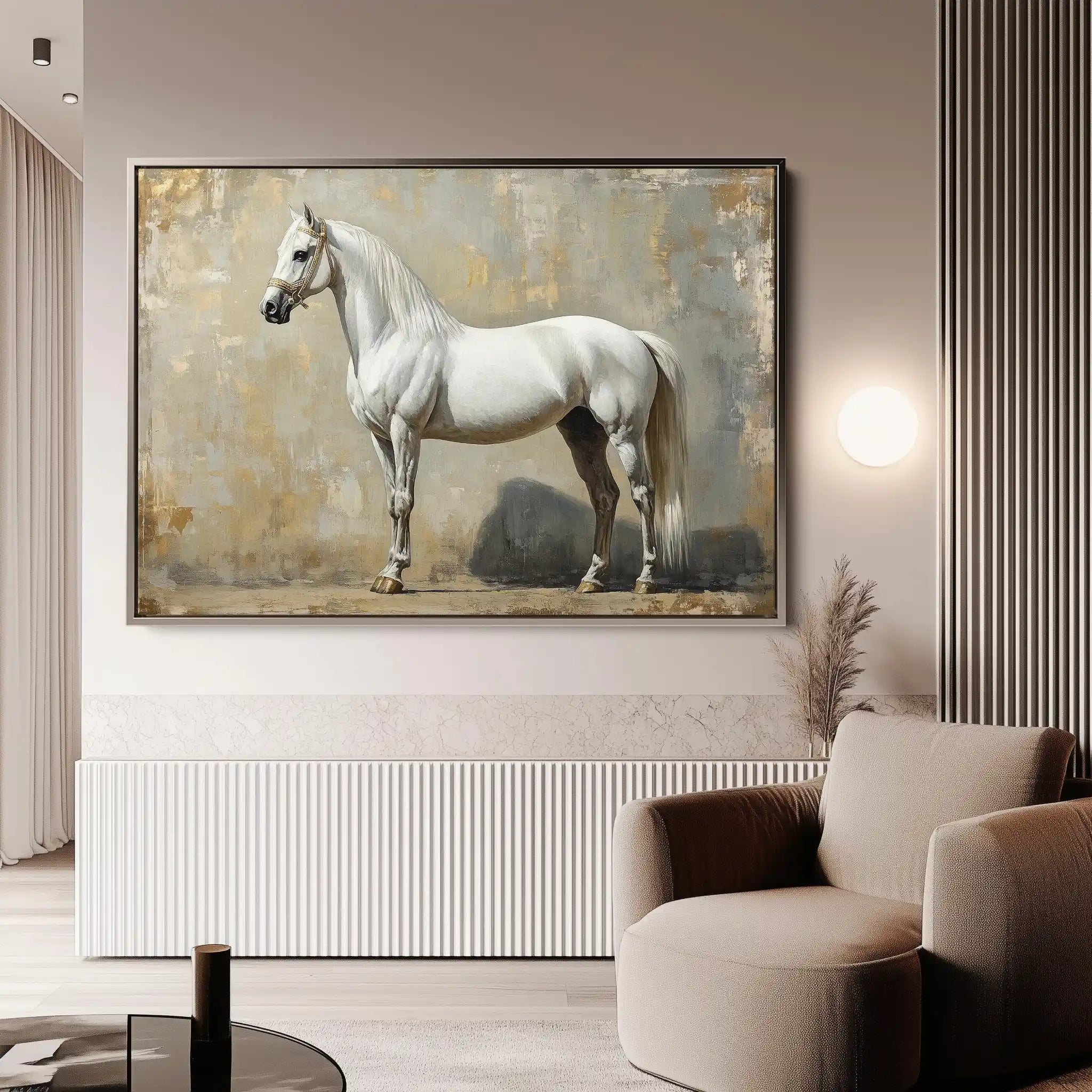 Horses 235 Canvas Art 90 x 60 cm / Stretched on hidden frame