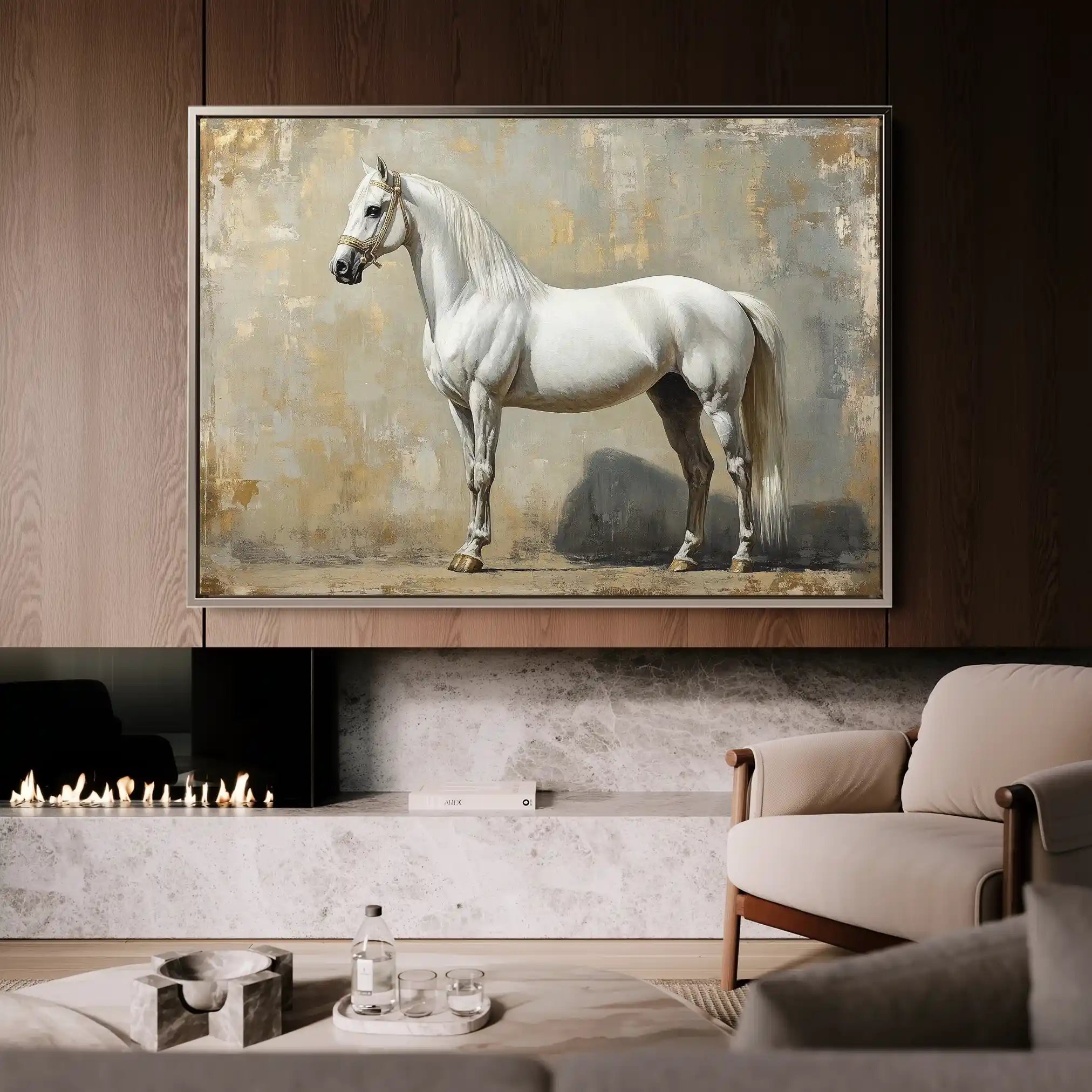 Horses 235 Canvas Art 90 x 60 cm / Stretched on hidden frame