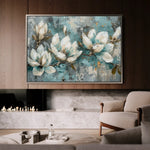 Floral Canvas Wall Art WAD236-F 90 x 60 cm / Stretched on hidden frame