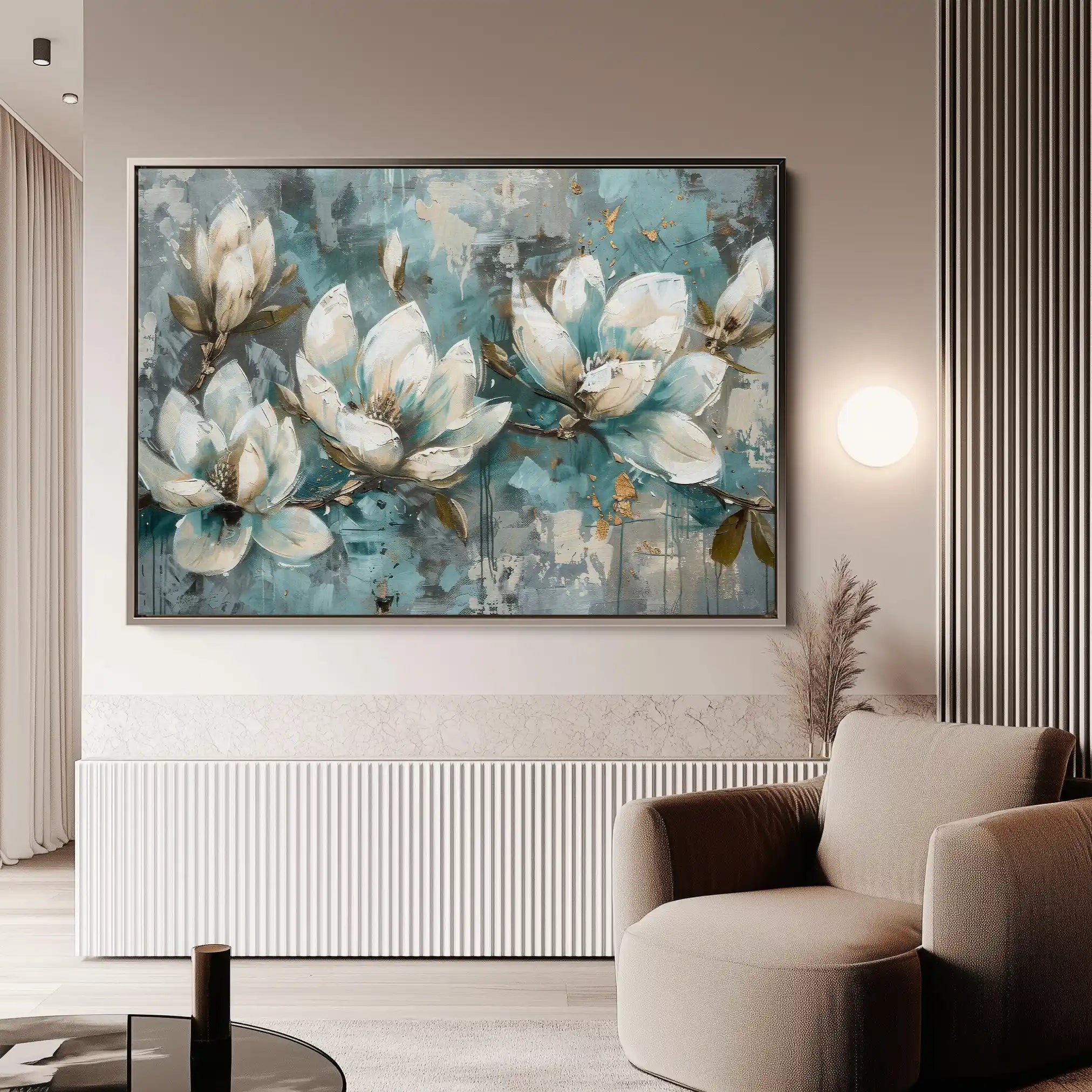 Floral Canvas Wall Art WAD236-F 90 x 60 cm / Stretched on hidden frame