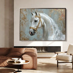 Horses 236 Canvas Art 90 x 60 cm / Stretched on hidden frame