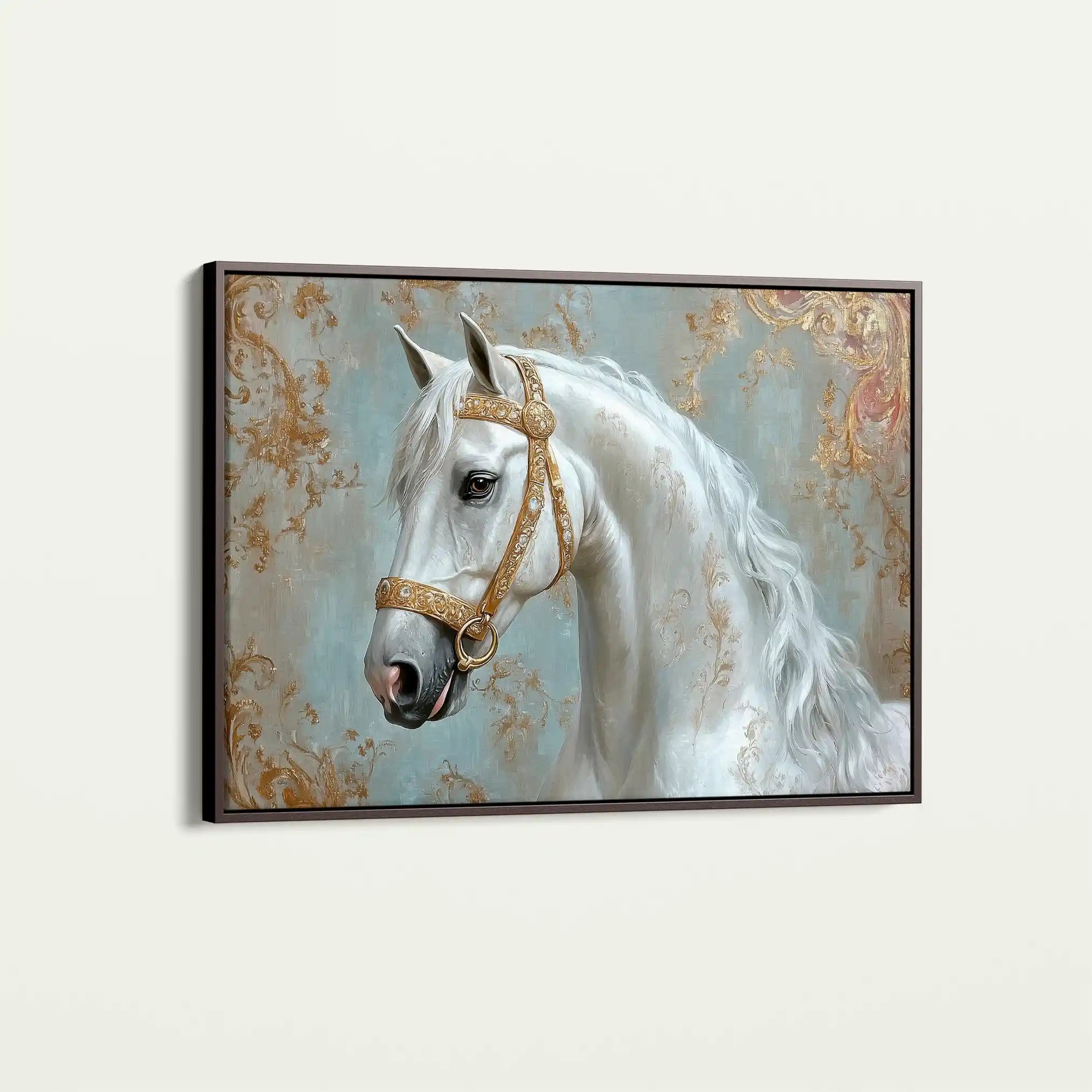 Horses 236 Canvas Art 90 x 60 cm / Stretched on hidden frame