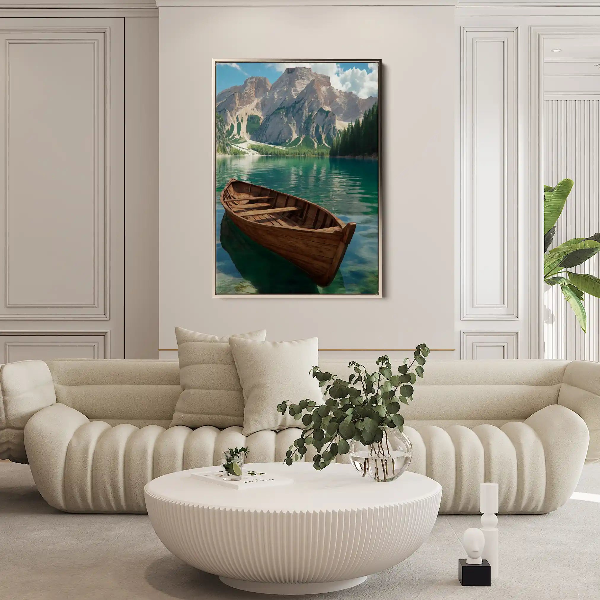 Landscape 236 Canvas Art 90 x 60 cm / Stretched on hidden frame