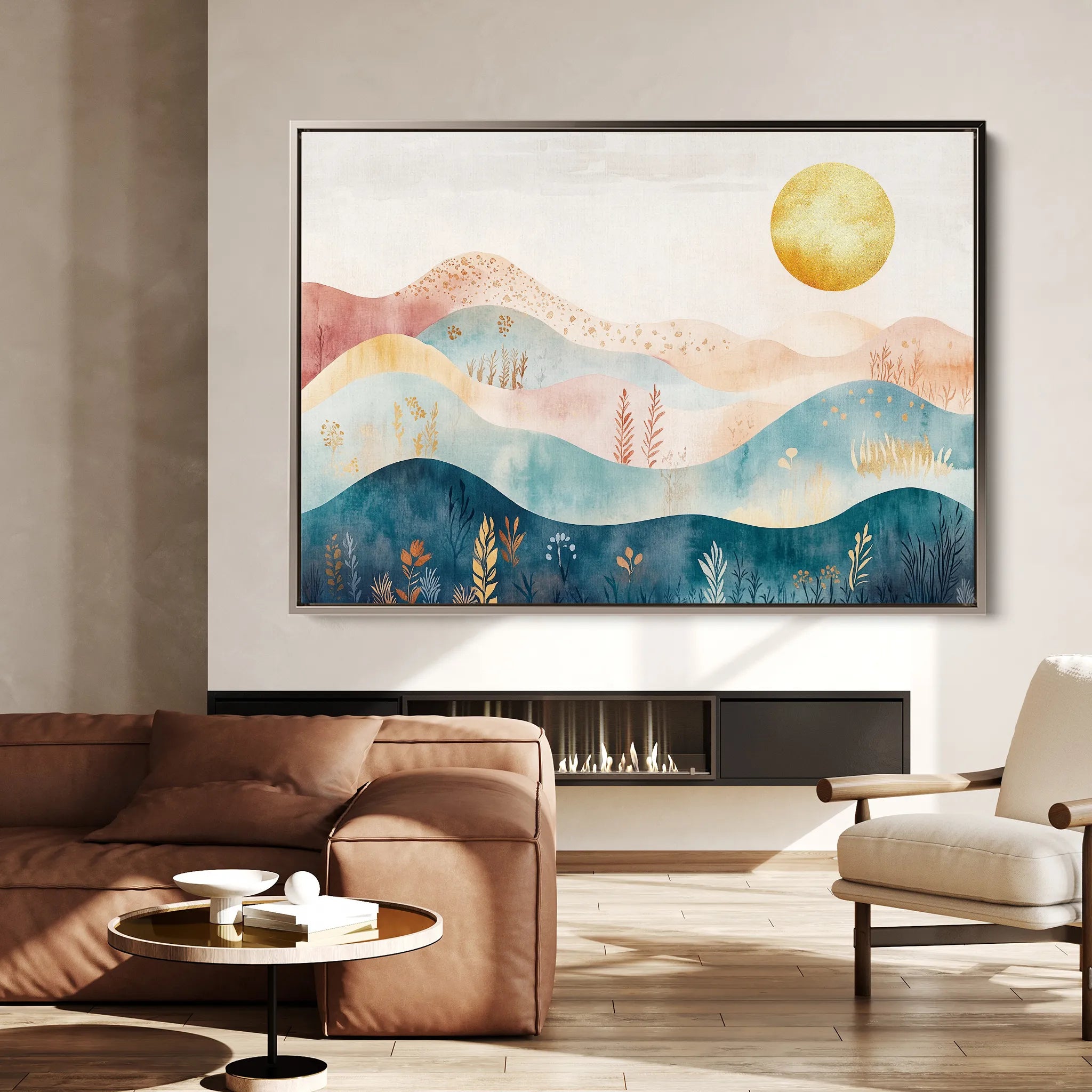 Boho Canvas Wall Art WAD237-BH 90 x 60 cm / Stretched on hidden frame