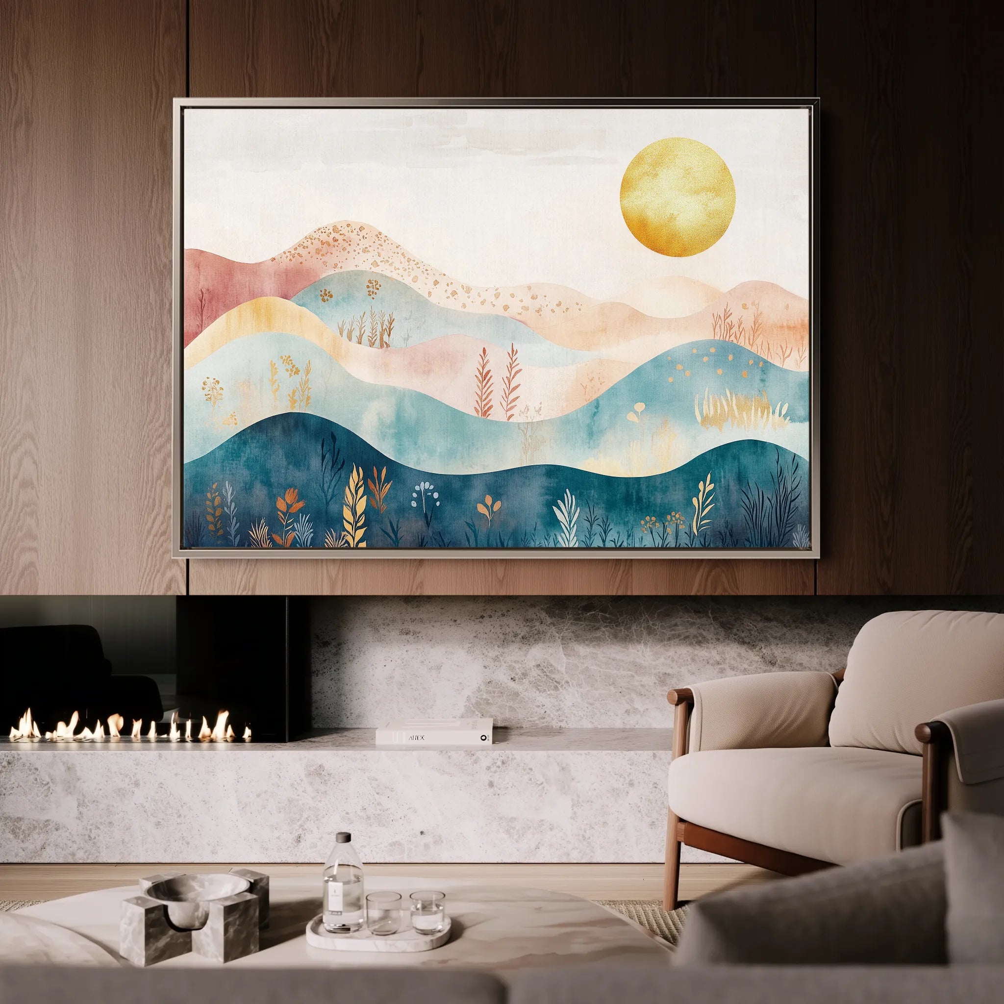 Boho Canvas Wall Art WAD237-BH 90 x 60 cm / Stretched on hidden frame