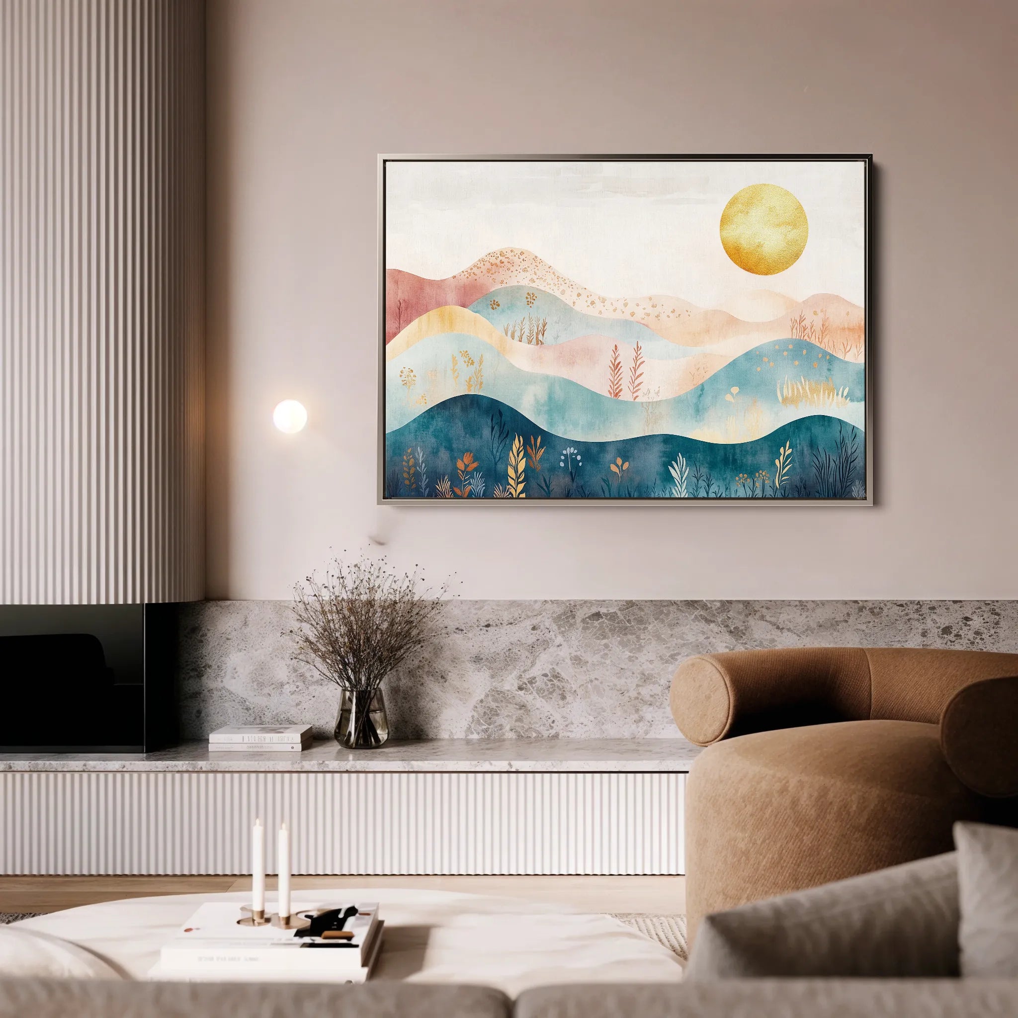 Boho Canvas Wall Art WAD237-BH 90 x 60 cm / Stretched on hidden frame