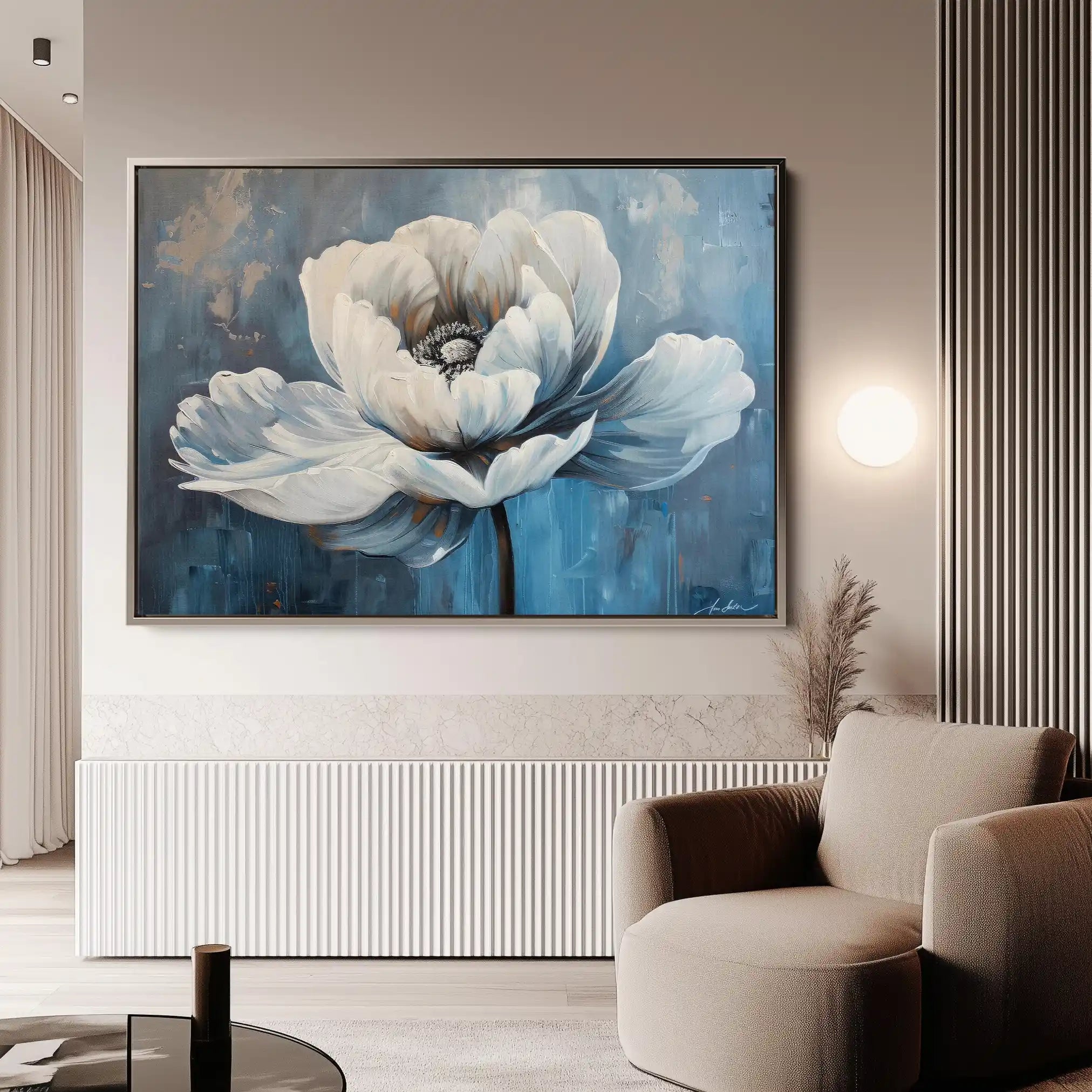 Floral Canvas Wall Art WAD237-F 90 x 60 cm / Stretched on hidden frame