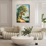Landscape 237 Canvas Art 90 x 60 cm / Stretched on hidden frame