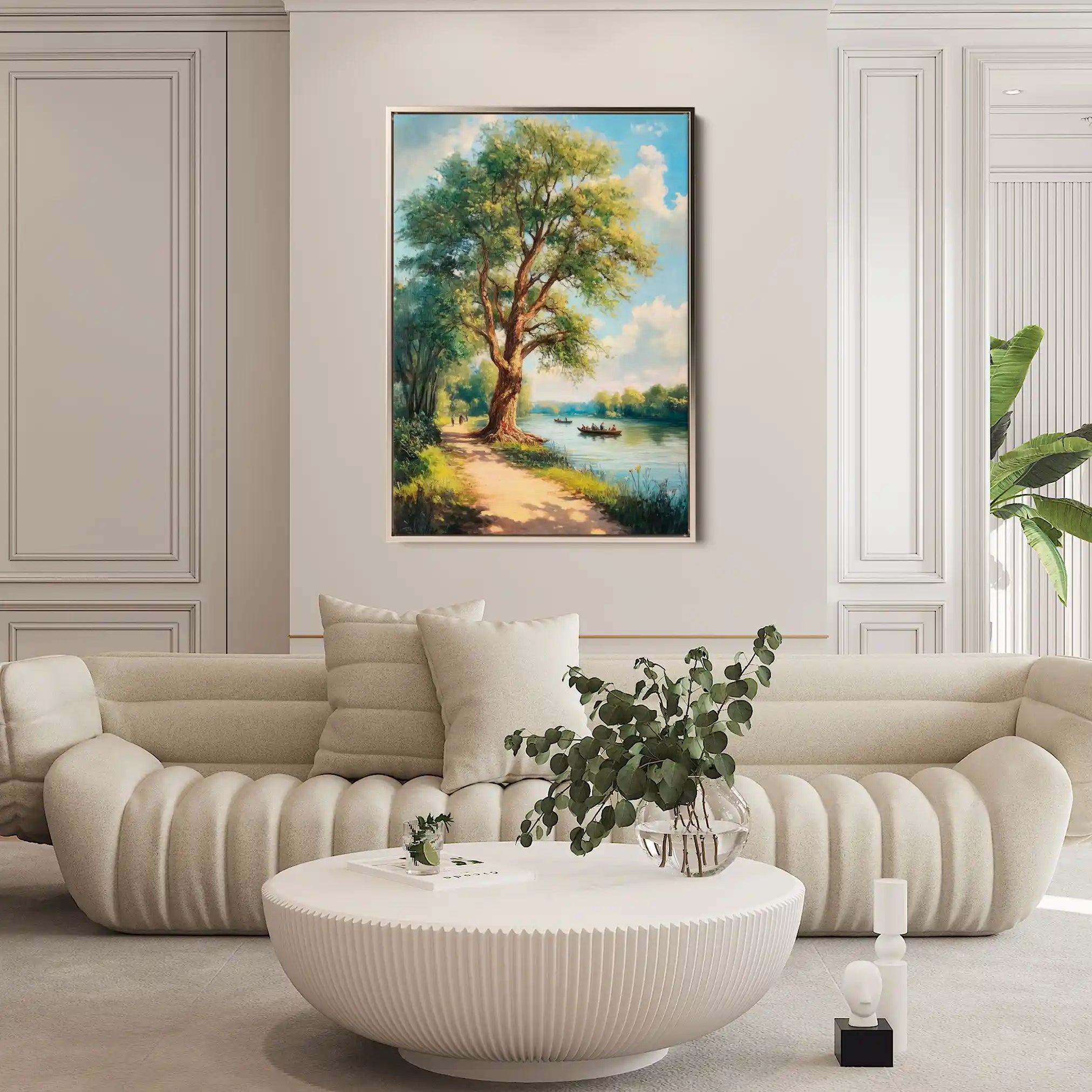 Landscape 237 Canvas Art 90 x 60 cm / Stretched on hidden frame