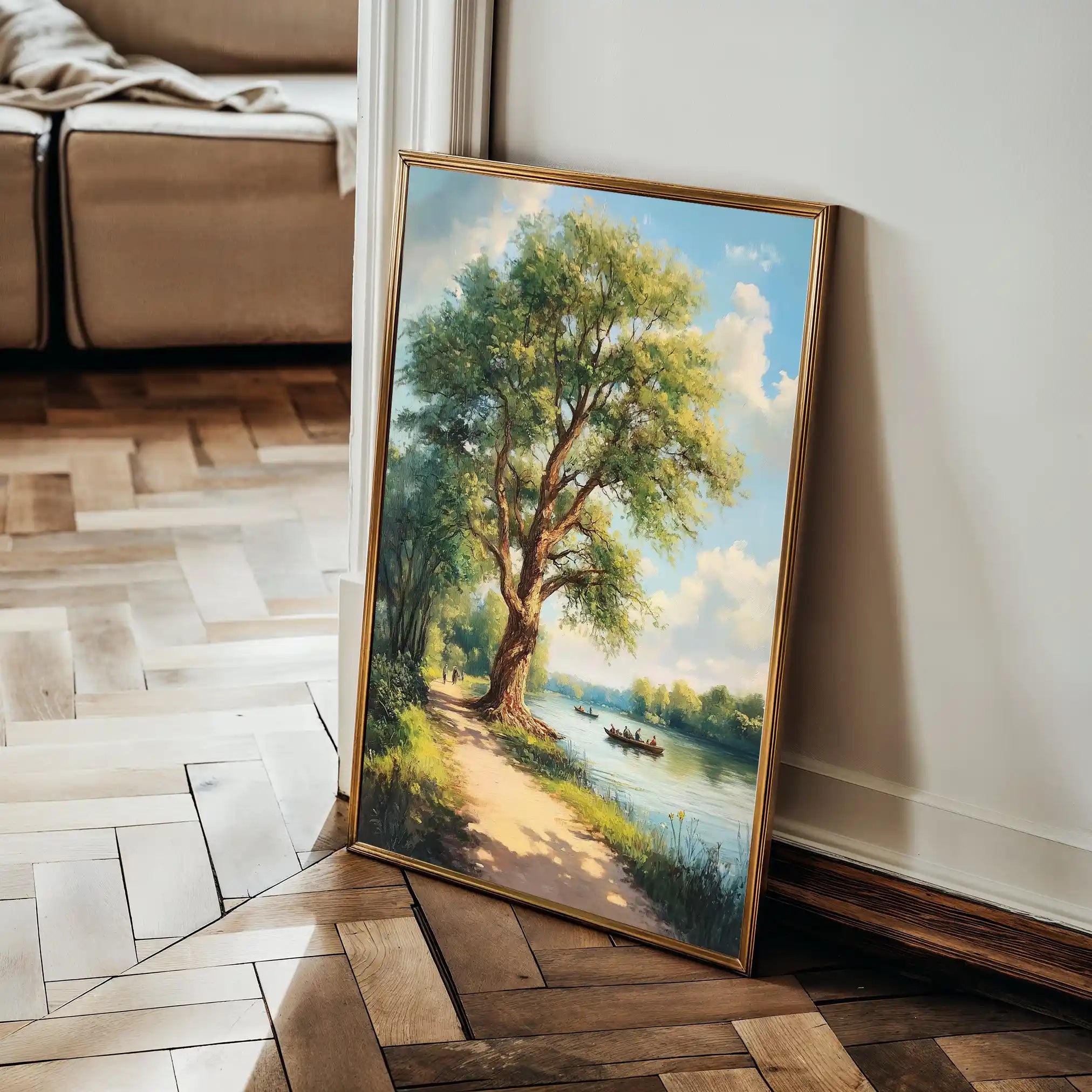 Landscape 237 Canvas Art 90 x 60 cm / Stretched on hidden frame