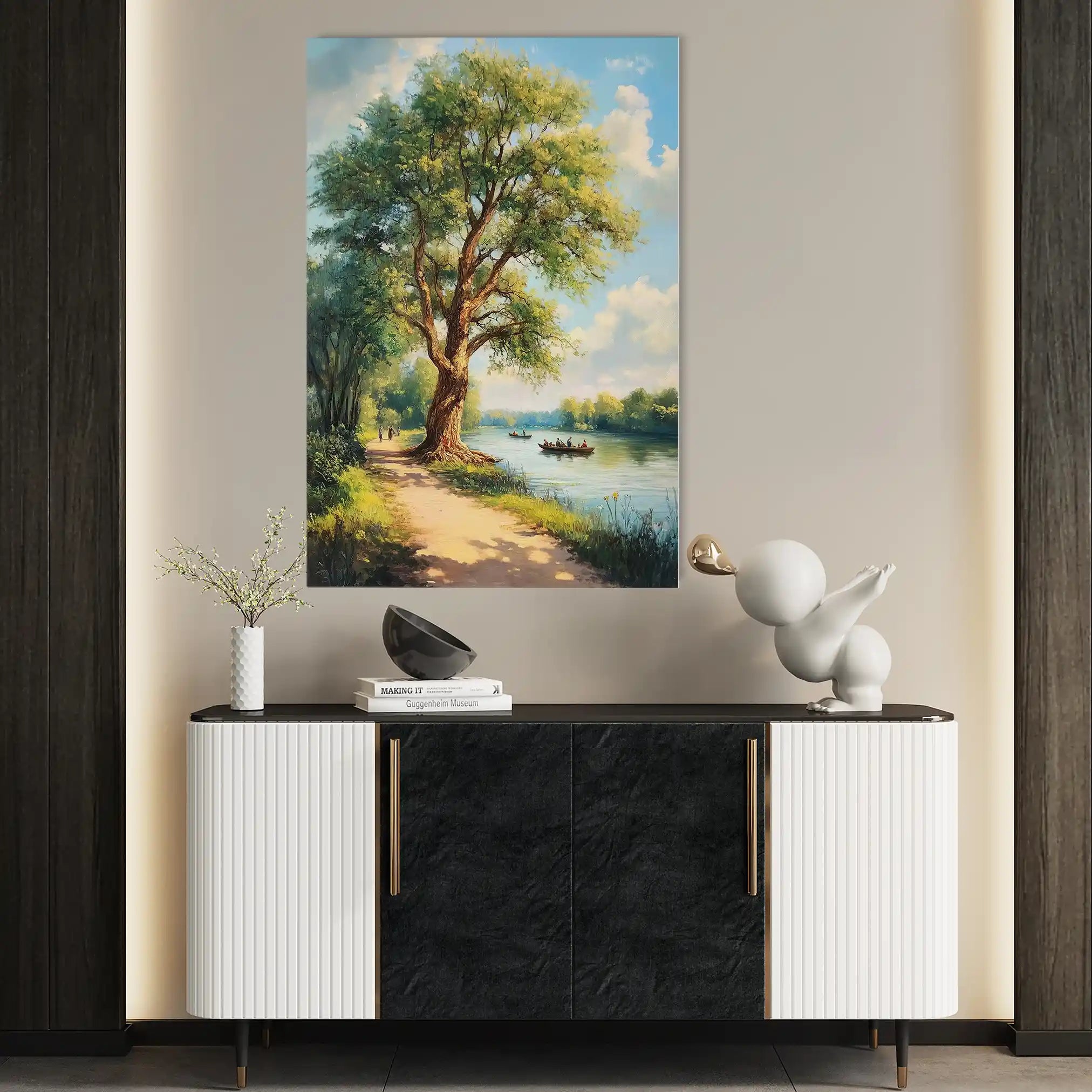 Landscape 237 Canvas Art 90 x 60 cm / Stretched on hidden frame