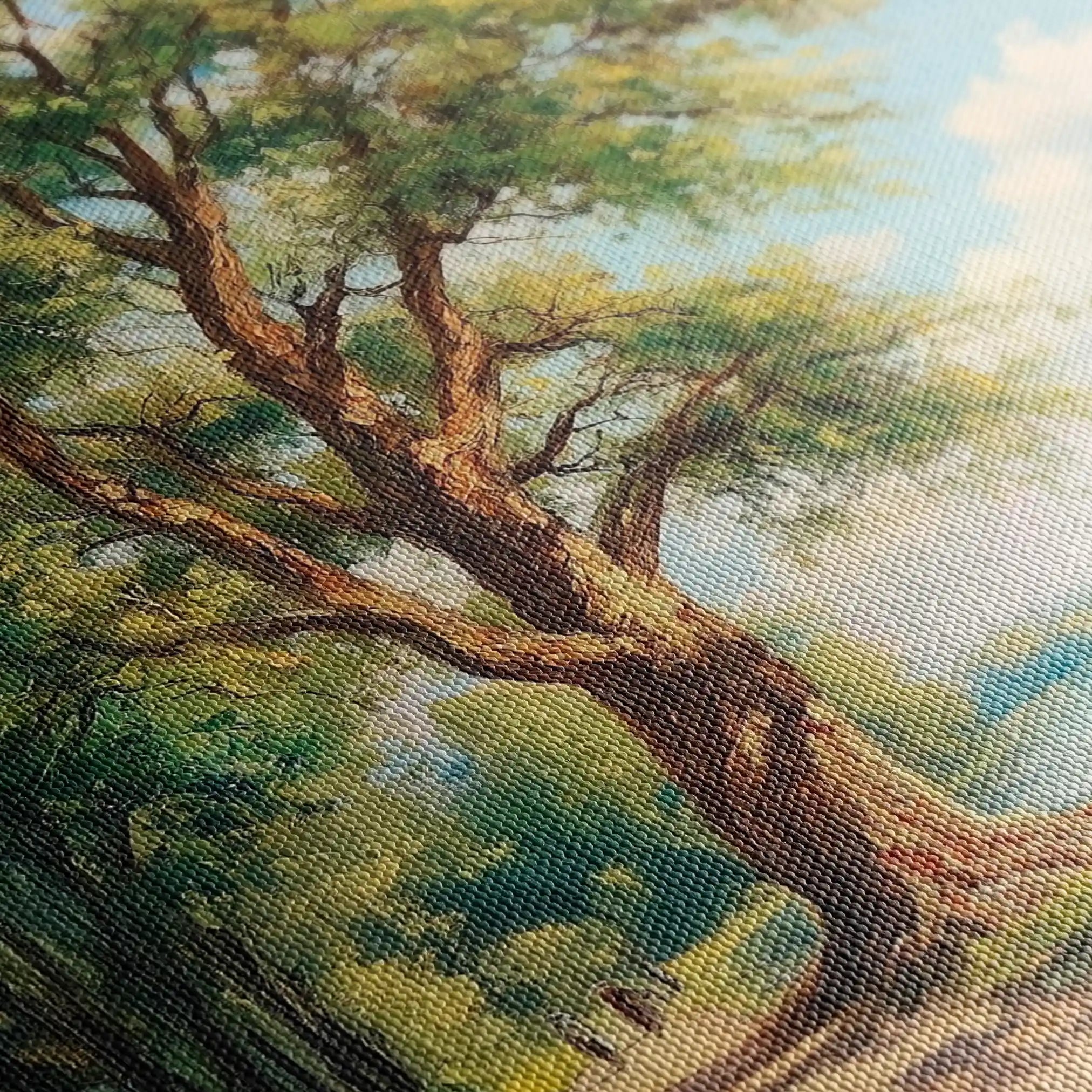 Landscape 237 Canvas Art 90 x 60 cm / Stretched on hidden frame