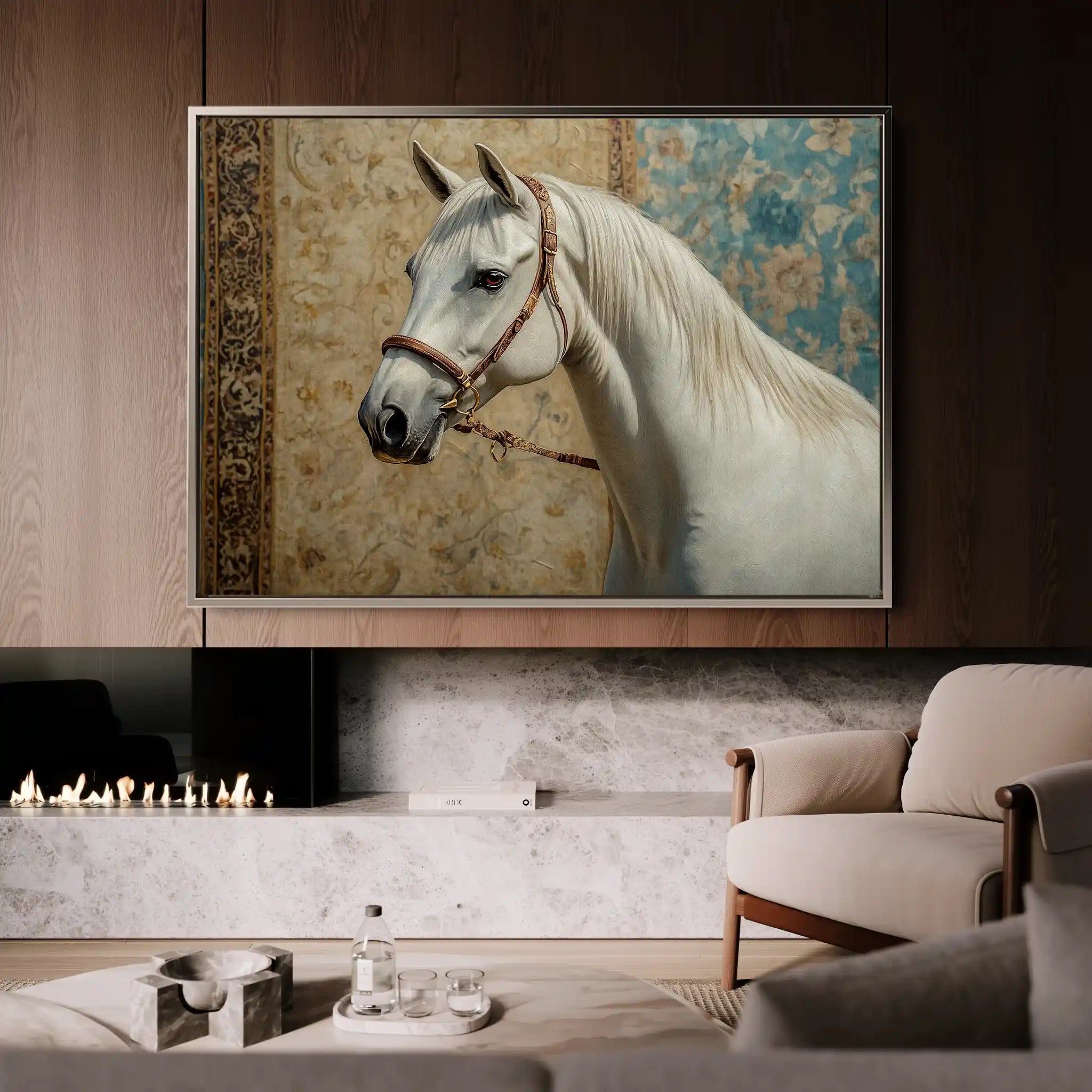 Horses 238 Canvas Art 90 x 60 cm / Stretched on hidden frame