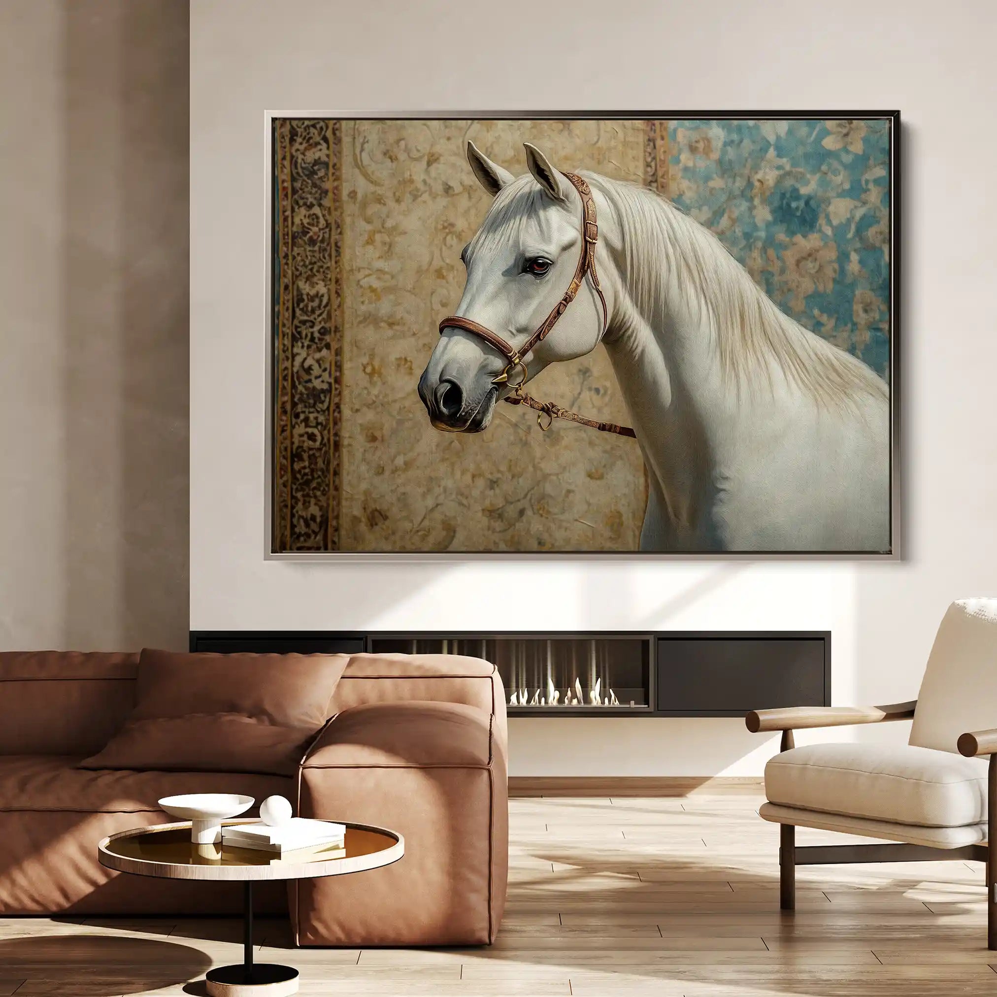 Horses 238 Canvas Art 90 x 60 cm / Stretched on hidden frame