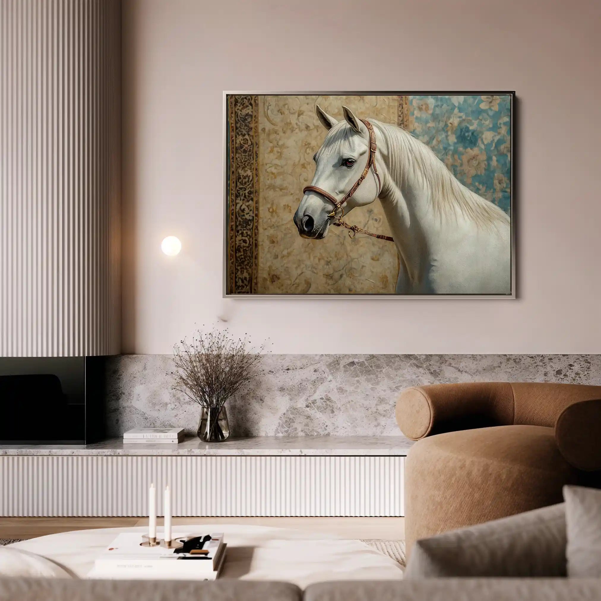 Horses 238 Canvas Art 90 x 60 cm / Stretched on hidden frame