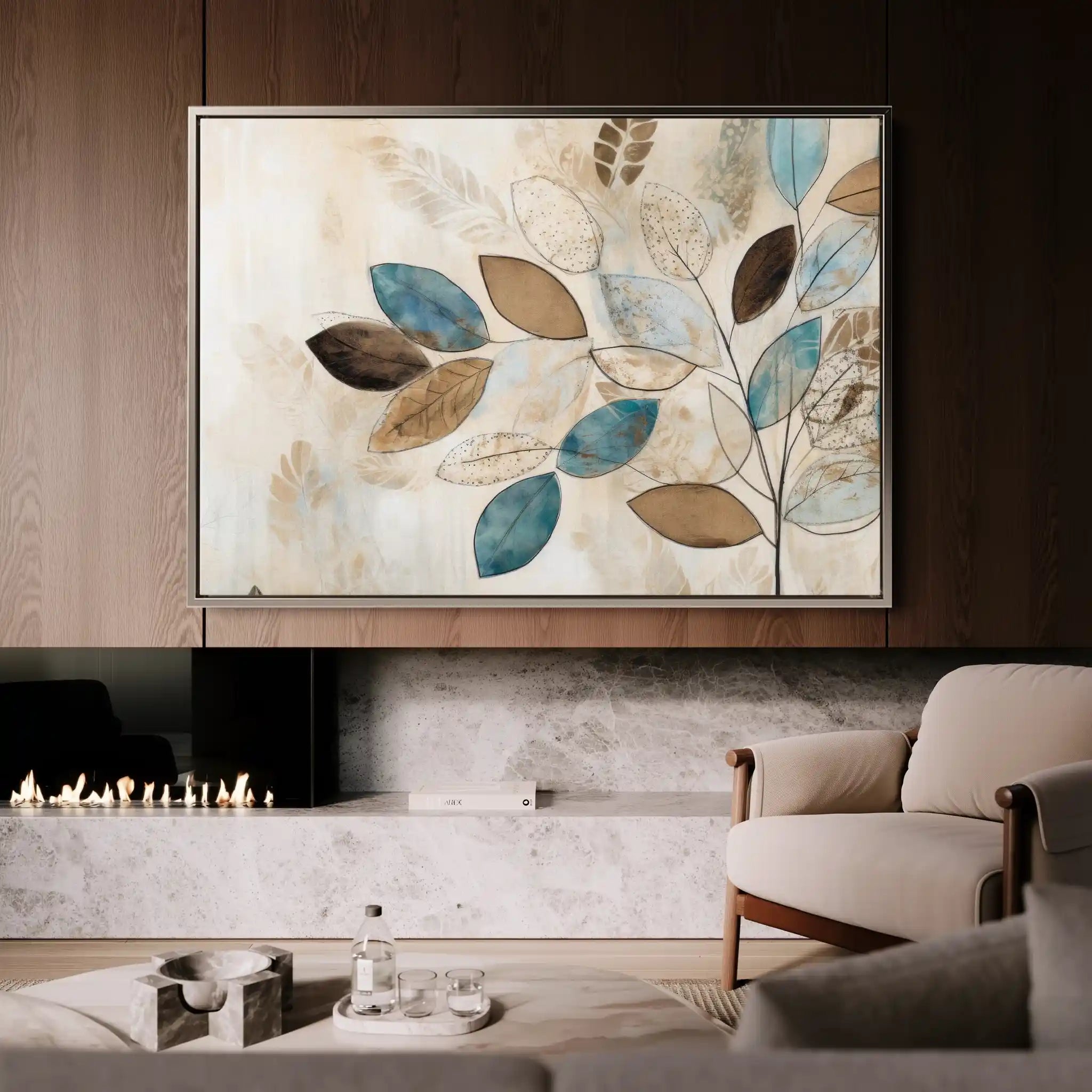 Floral Canvas Wall Art WAD239-F 90 x 60 cm / Stretched on hidden frame