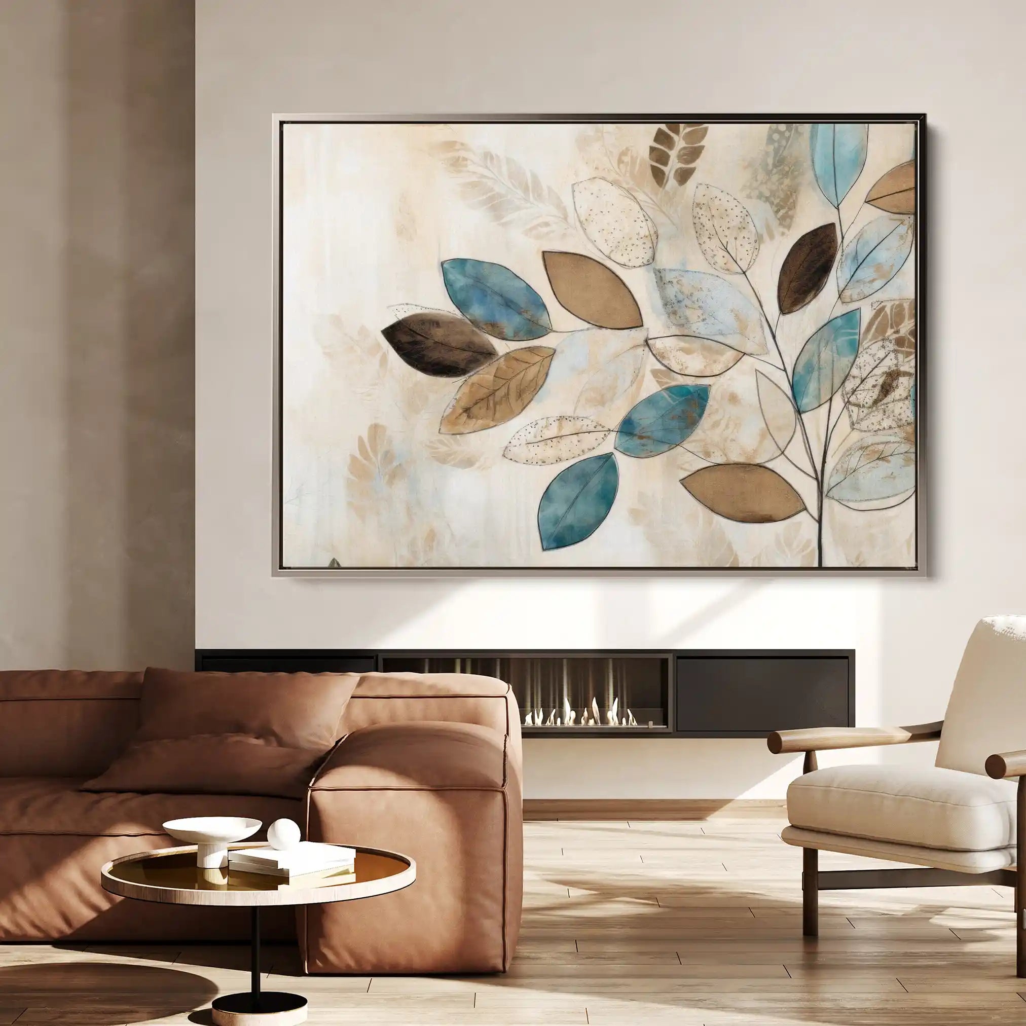 Floral Canvas Wall Art WAD239-F 90 x 60 cm / Stretched on hidden frame