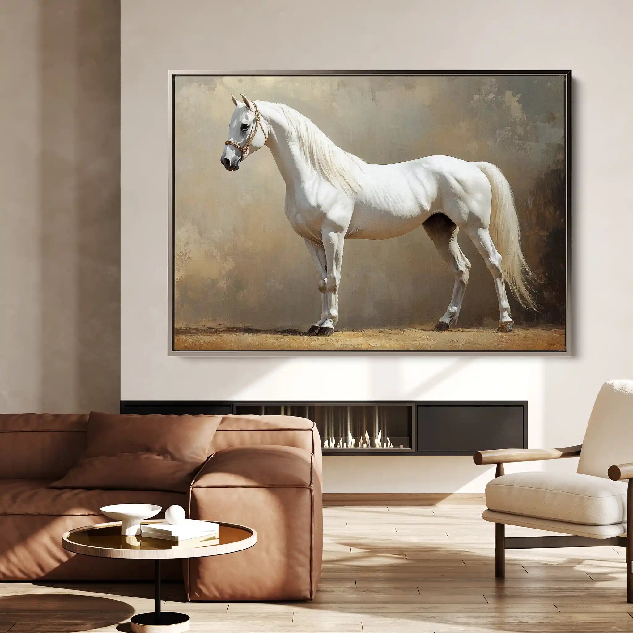 Horses 239 Canvas Art 90 x 60 cm / Stretched on hidden frame