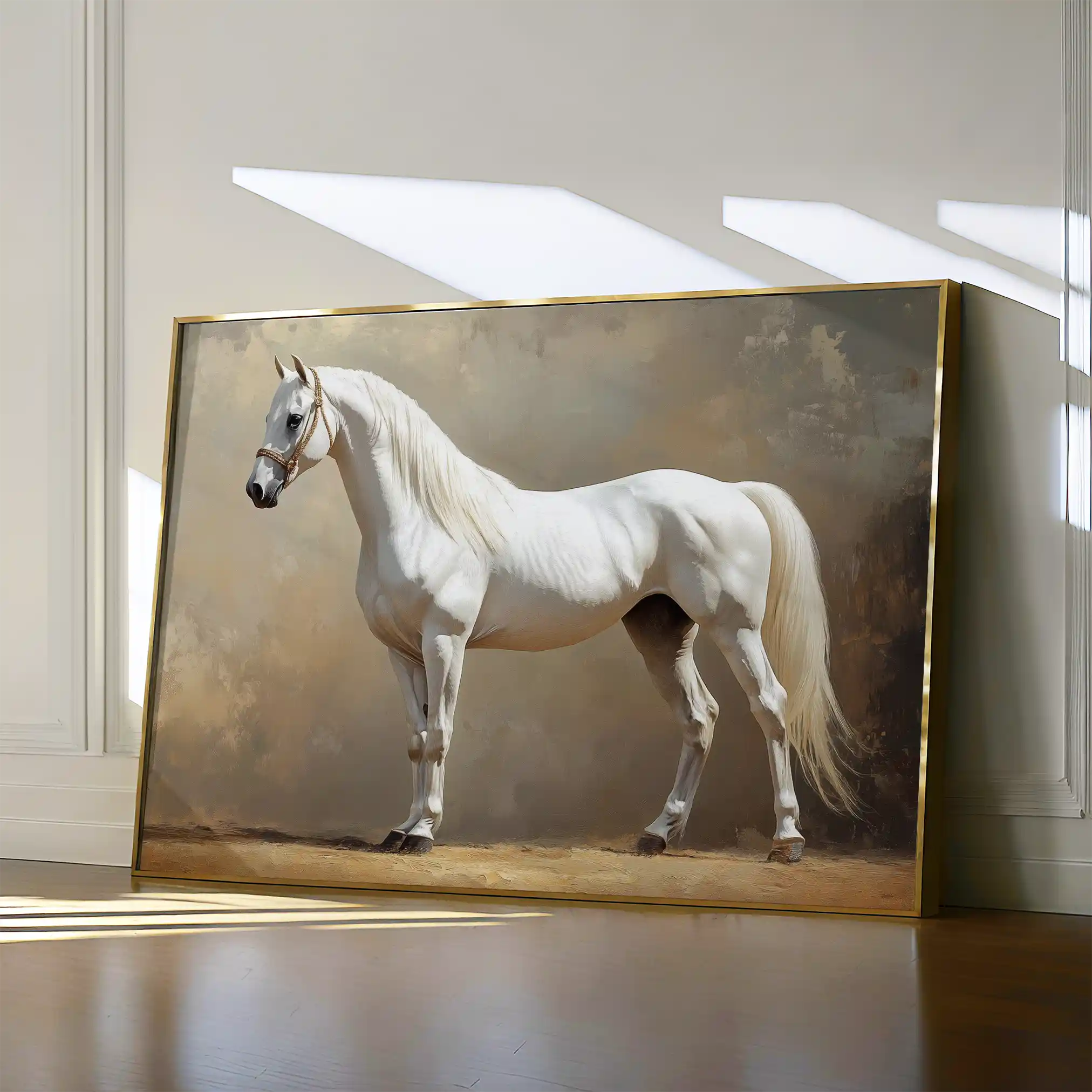 Horses 239 Canvas Art 90 x 60 cm / Stretched on hidden frame