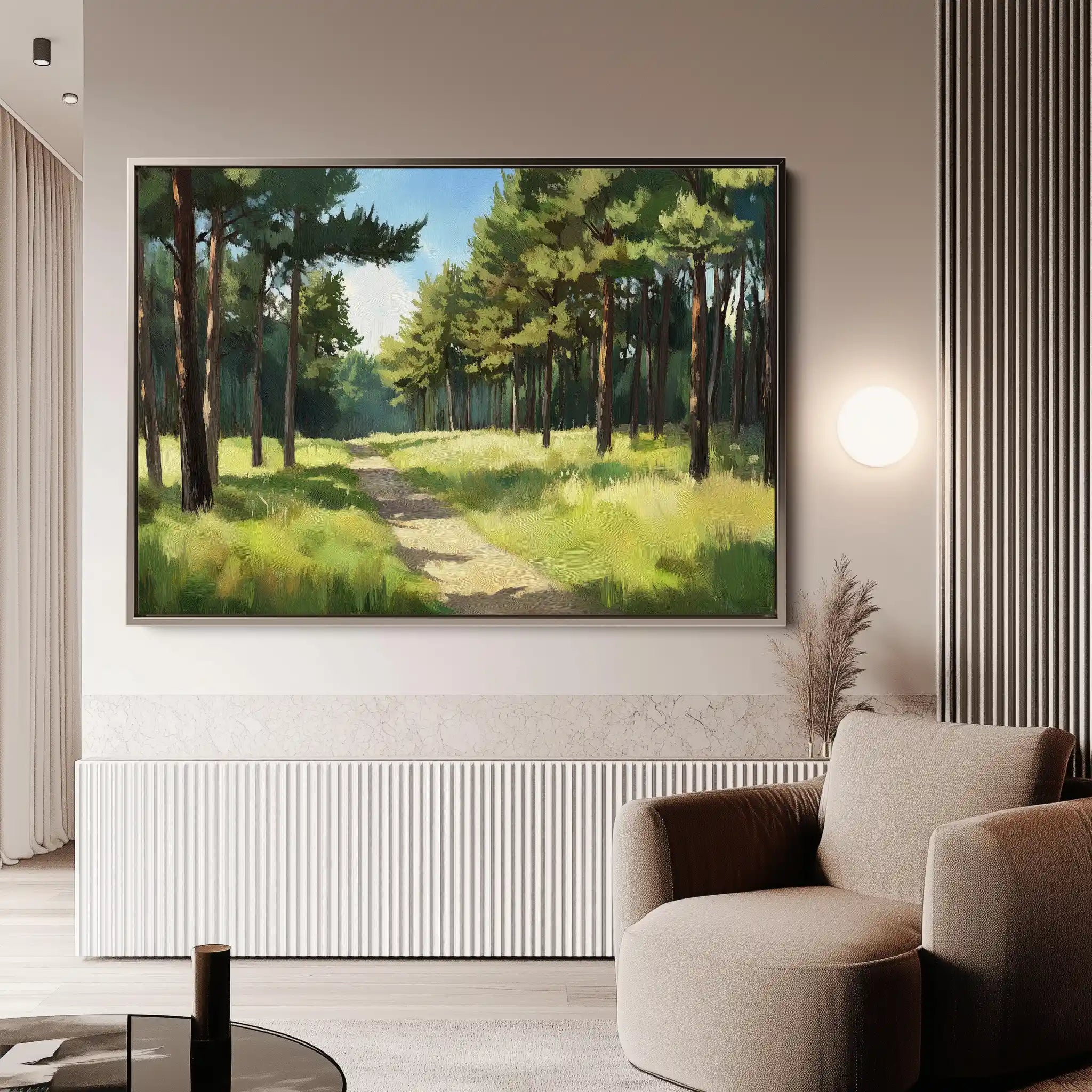 Landscape 239 Canvas Art 90 x 60 cm / Stretched on hidden frame