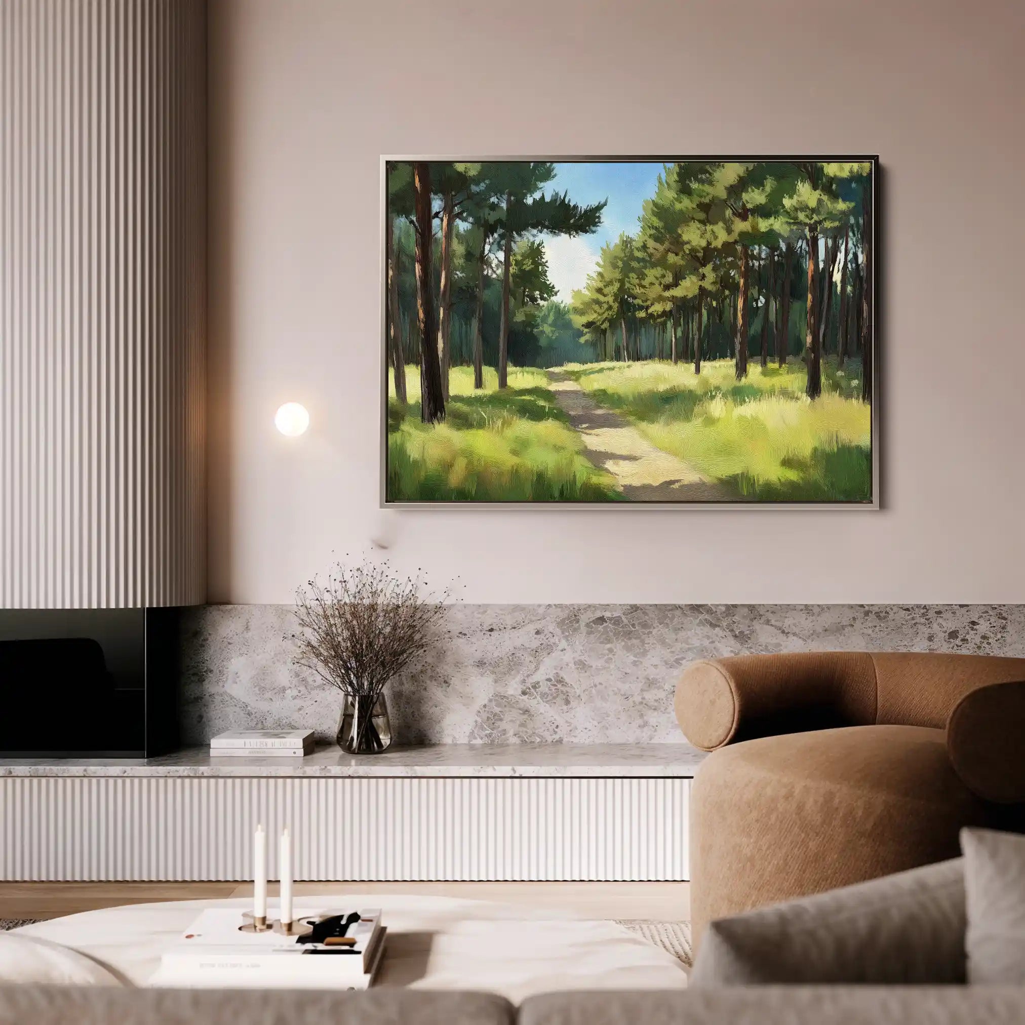 Landscape 239 Canvas Art 90 x 60 cm / Stretched on hidden frame