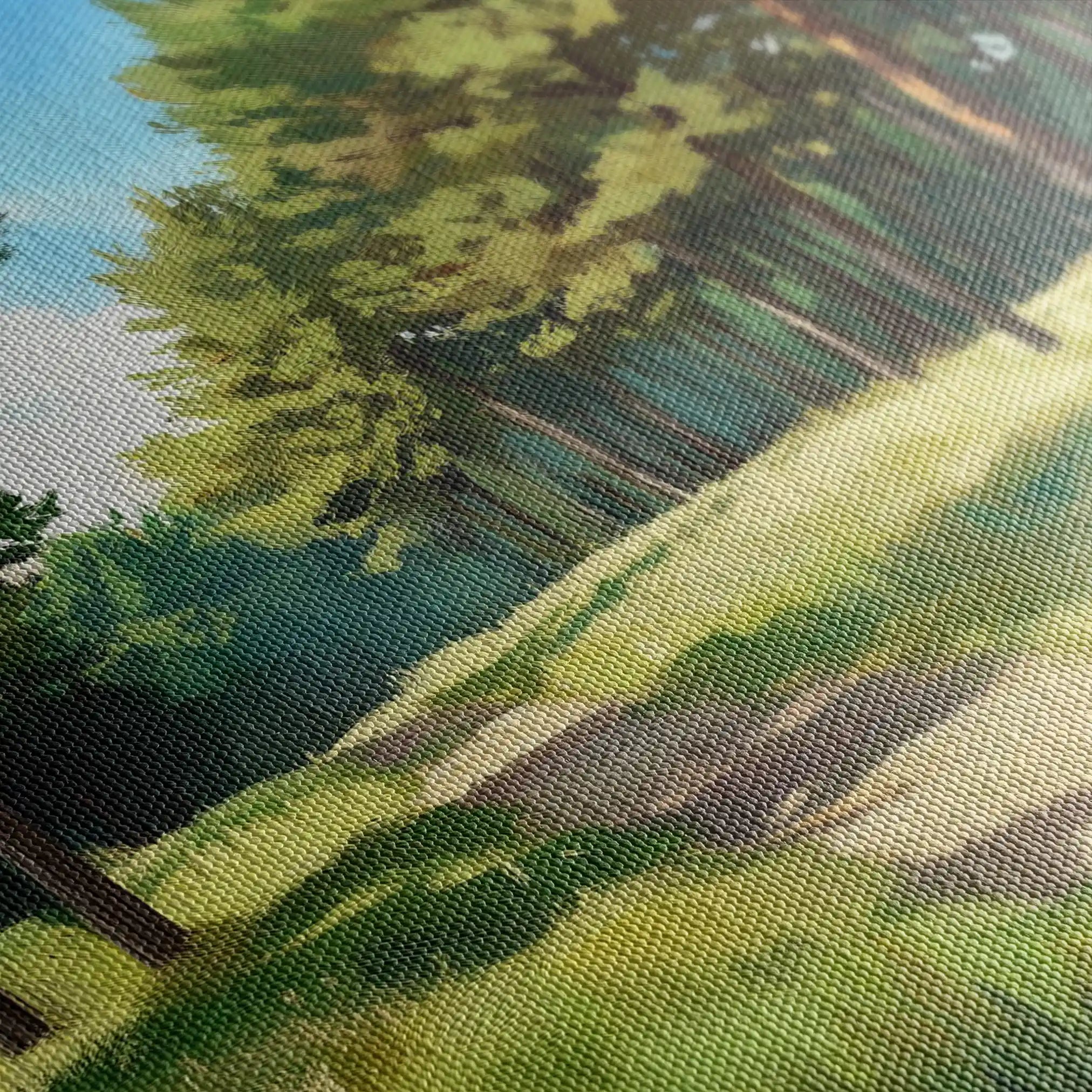 Landscape 239 Canvas Art 90 x 60 cm / Stretched on hidden frame