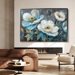 Floral Canvas Wall Art WAD240-F 90 x 60 cm / Stretched on hidden frame