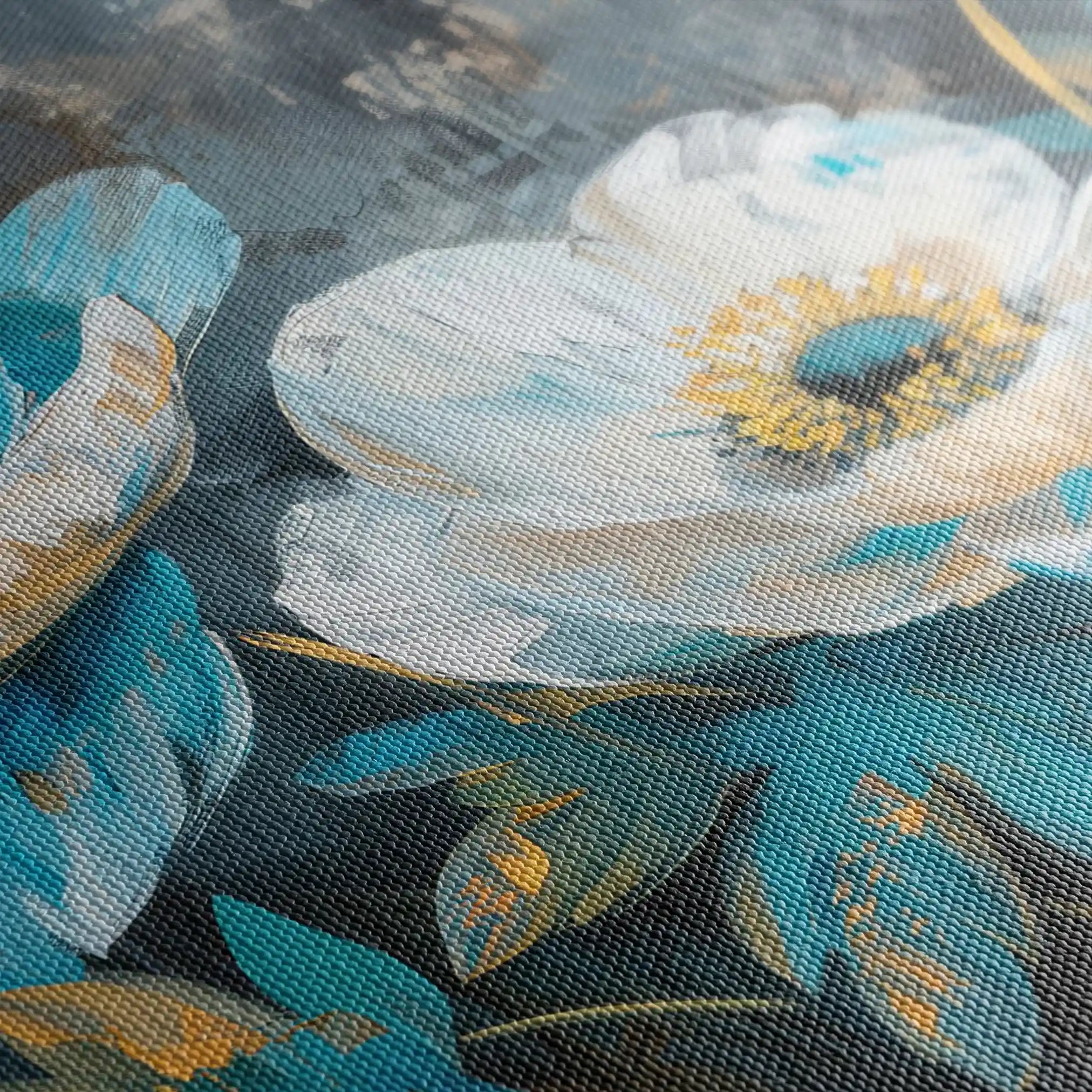 Floral Canvas Wall Art WAD240-F 90 x 60 cm / Stretched on hidden frame