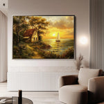 Landscape 240 Canvas Art 90 x 60 cm / Stretched on hidden frame