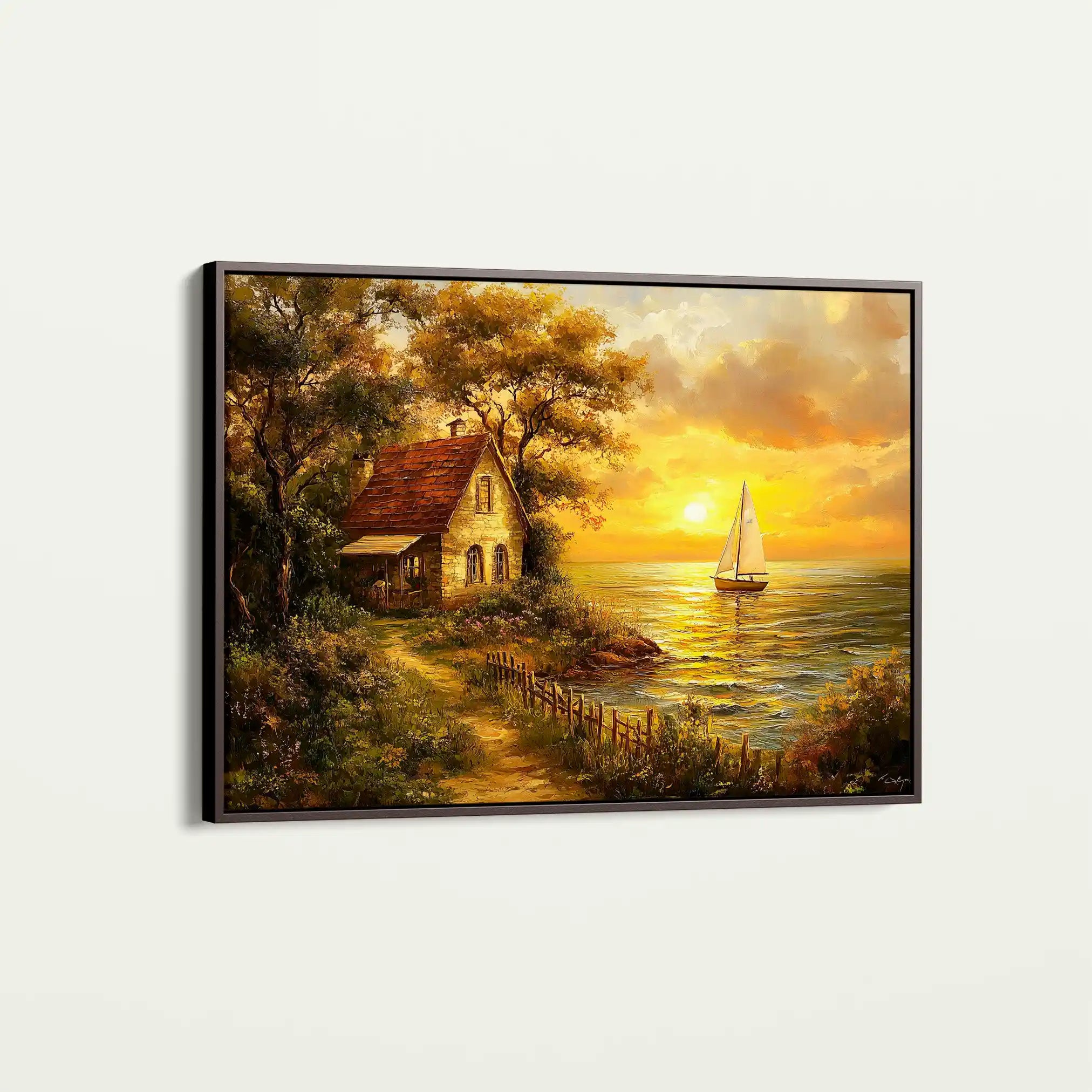 Landscape 240 Canvas Art 90 x 60 cm / Stretched on hidden frame