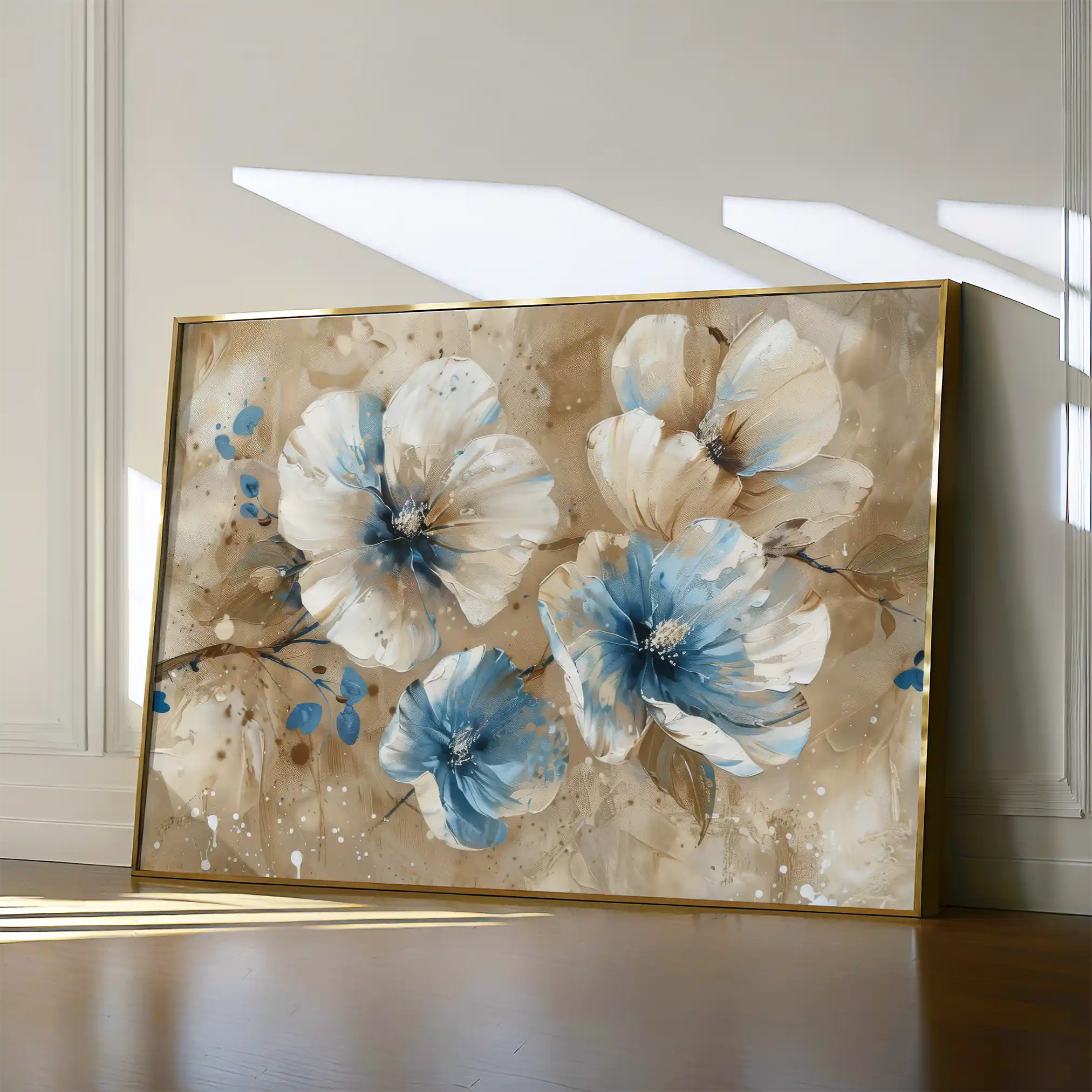 Floral Canvas Wall Art WAD241-F 90 x 60 cm / Stretched on hidden frame