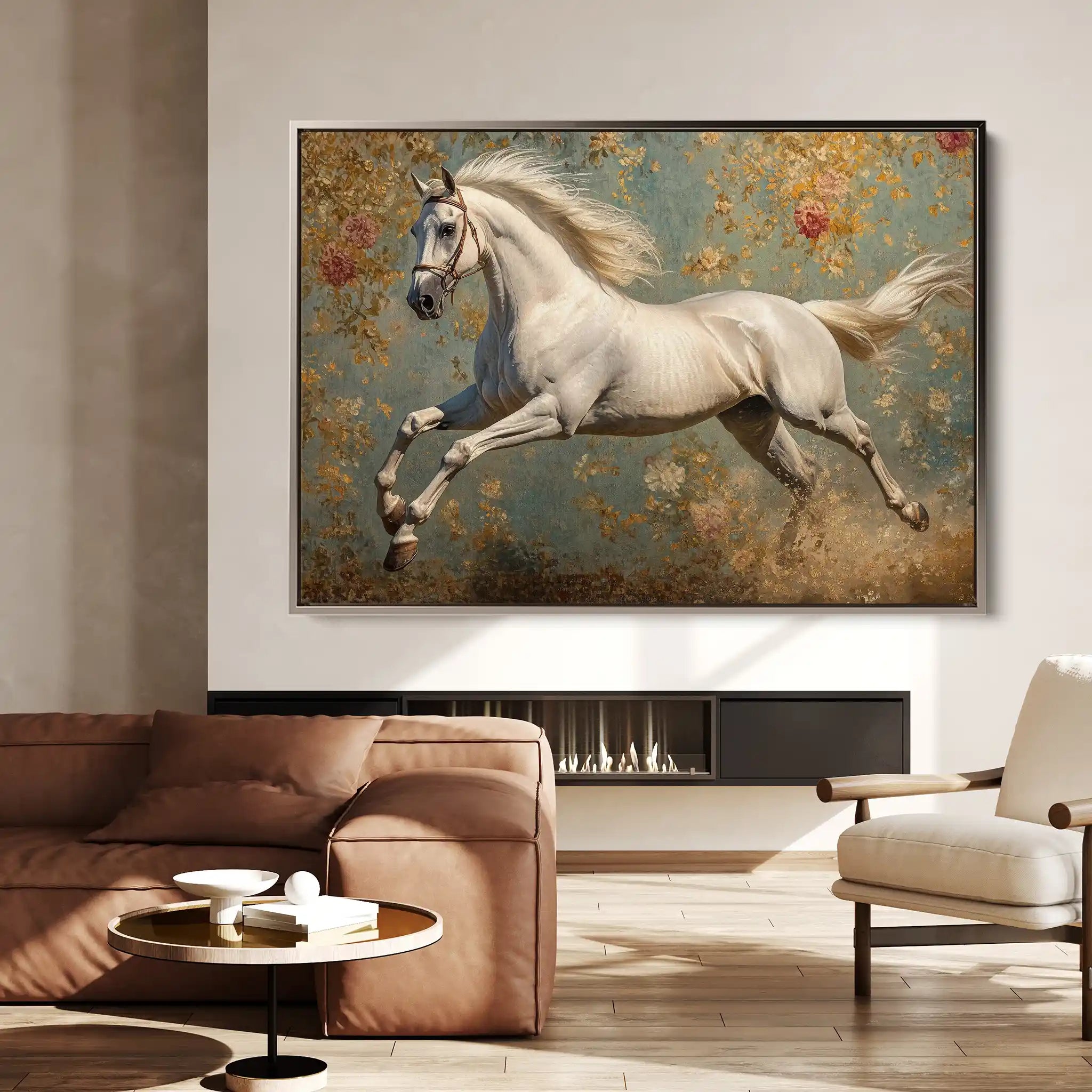 Horses 241 Canvas Art 90 x 60 cm / Stretched on hidden frame