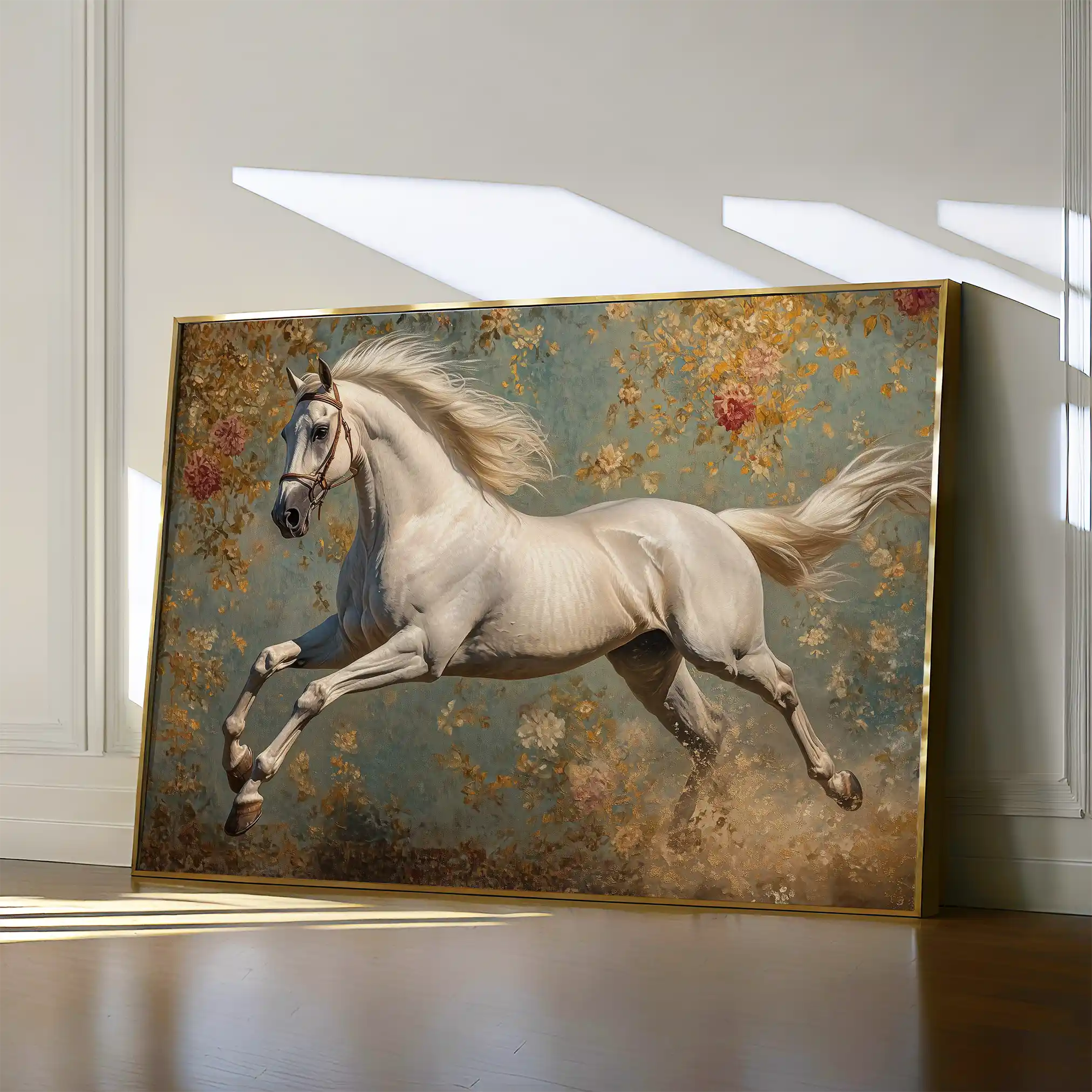 Horses 241 Canvas Art 90 x 60 cm / Stretched on hidden frame