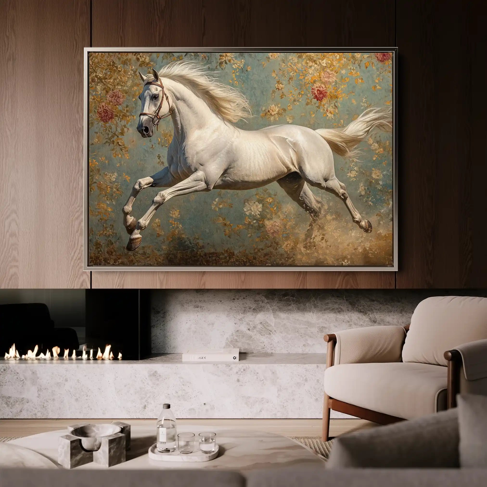 Horses 241 Canvas Art 90 x 60 cm / Stretched on hidden frame