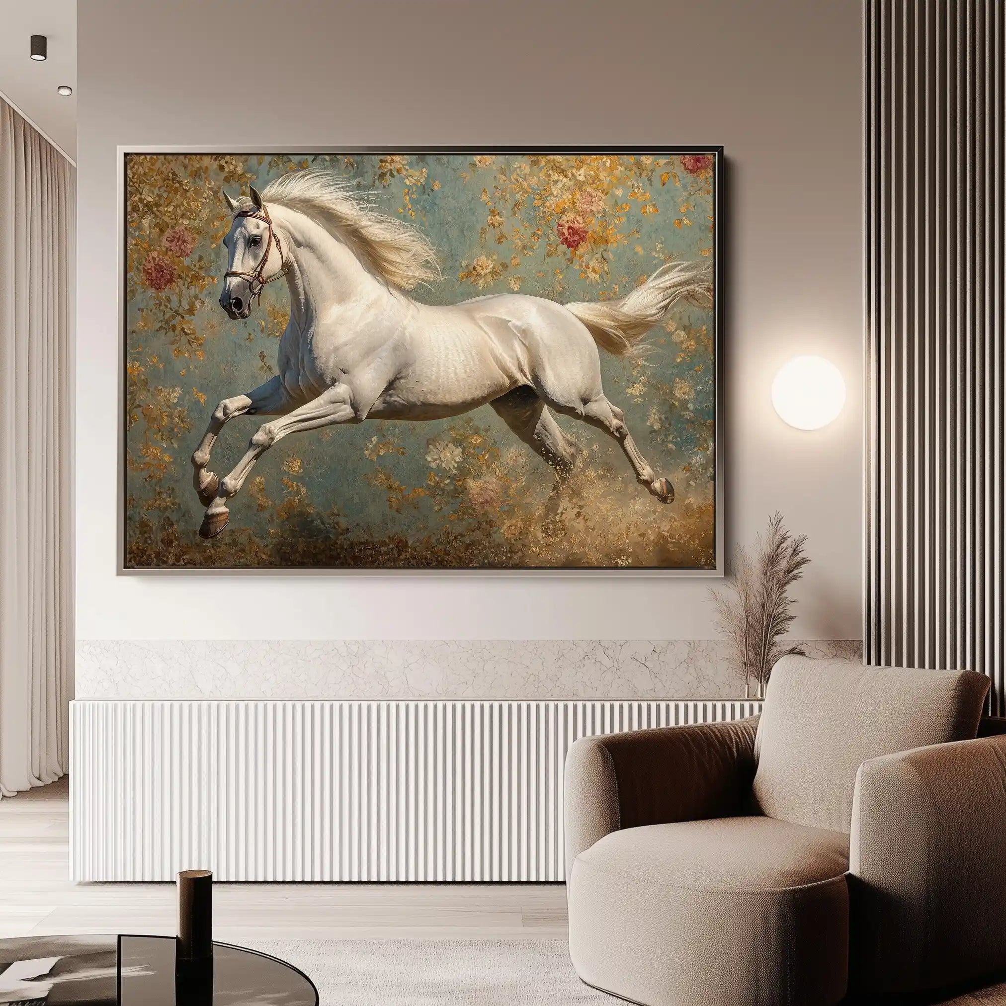 Horses 241 Canvas Art 90 x 60 cm / Stretched on hidden frame