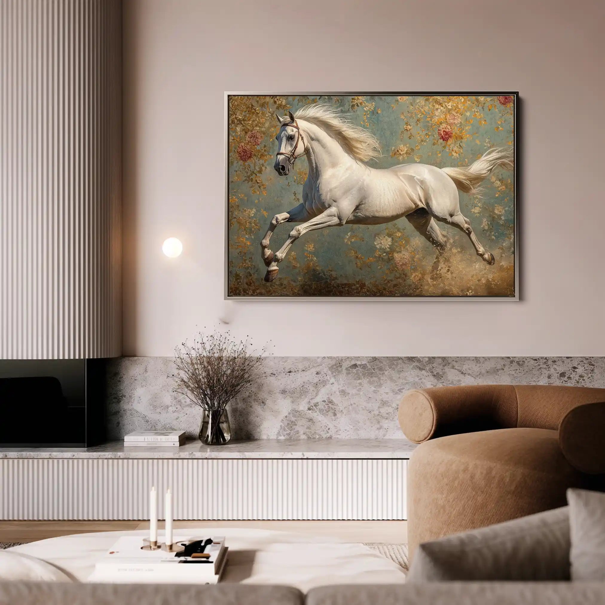 Horses 241 Canvas Art 90 x 60 cm / Stretched on hidden frame