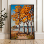 Landscape 241 Canvas Art 90 x 60 cm / Stretched on hidden frame