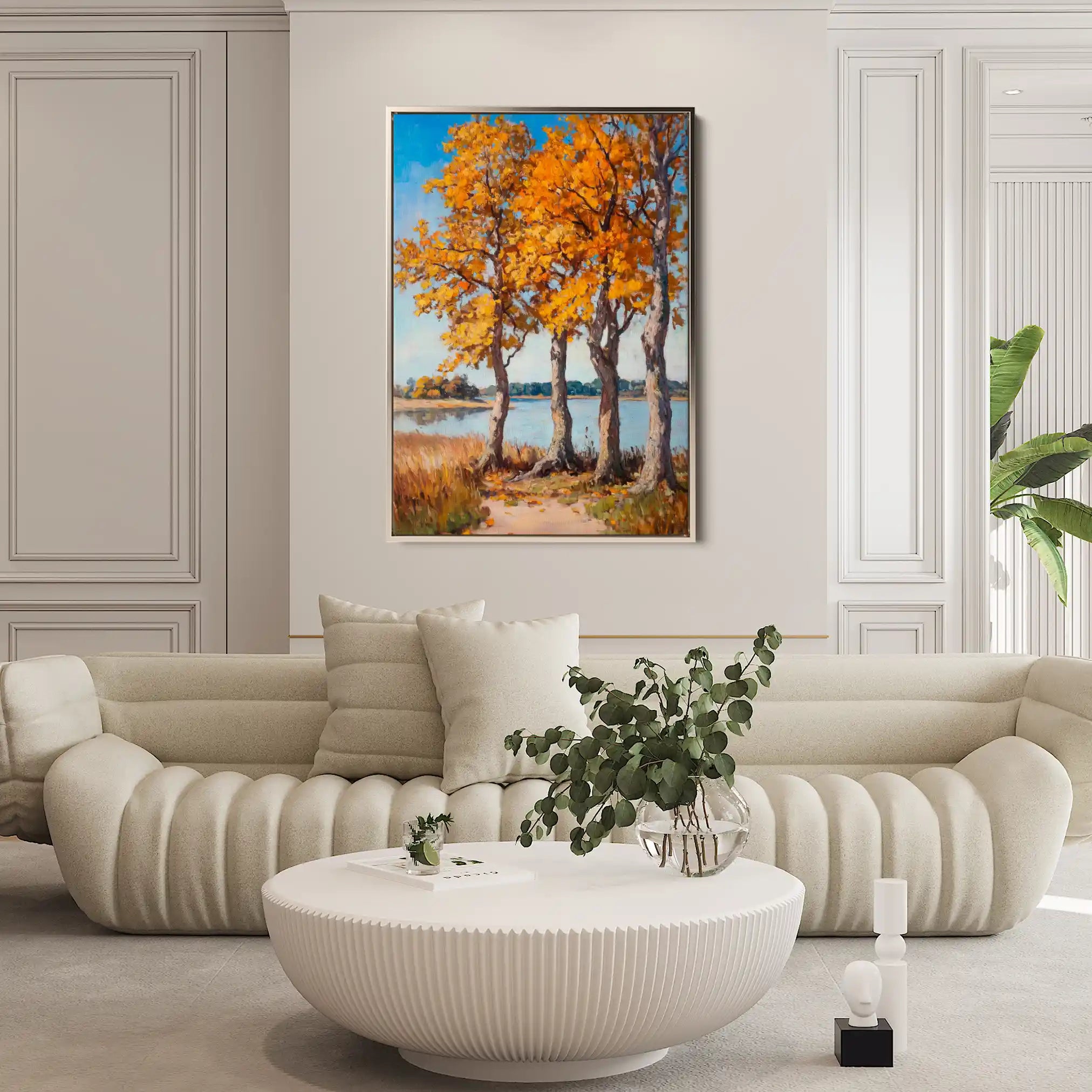 Landscape 241 Canvas Art 90 x 60 cm / Stretched on hidden frame