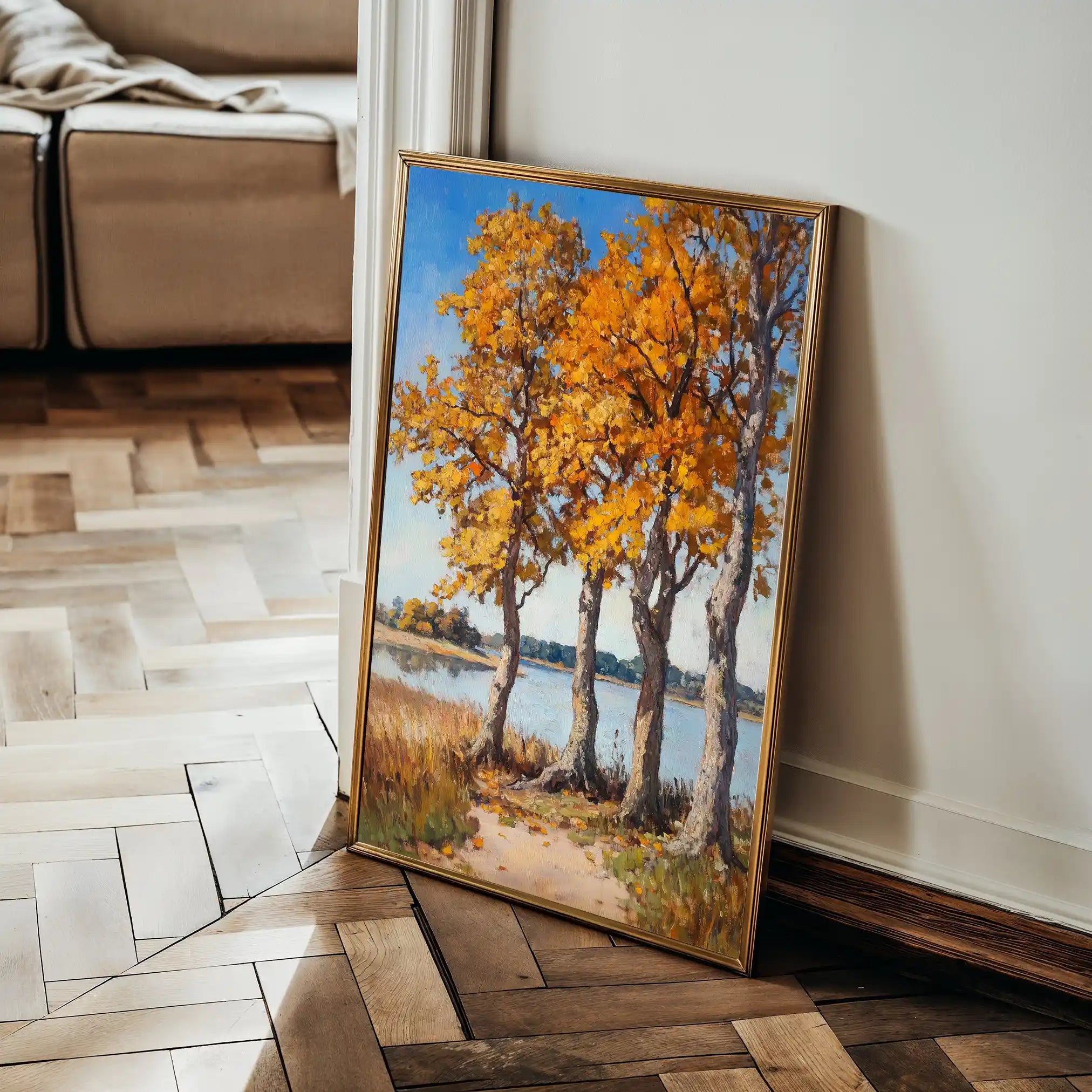 Landscape 241 Canvas Art 90 x 60 cm / Stretched on hidden frame