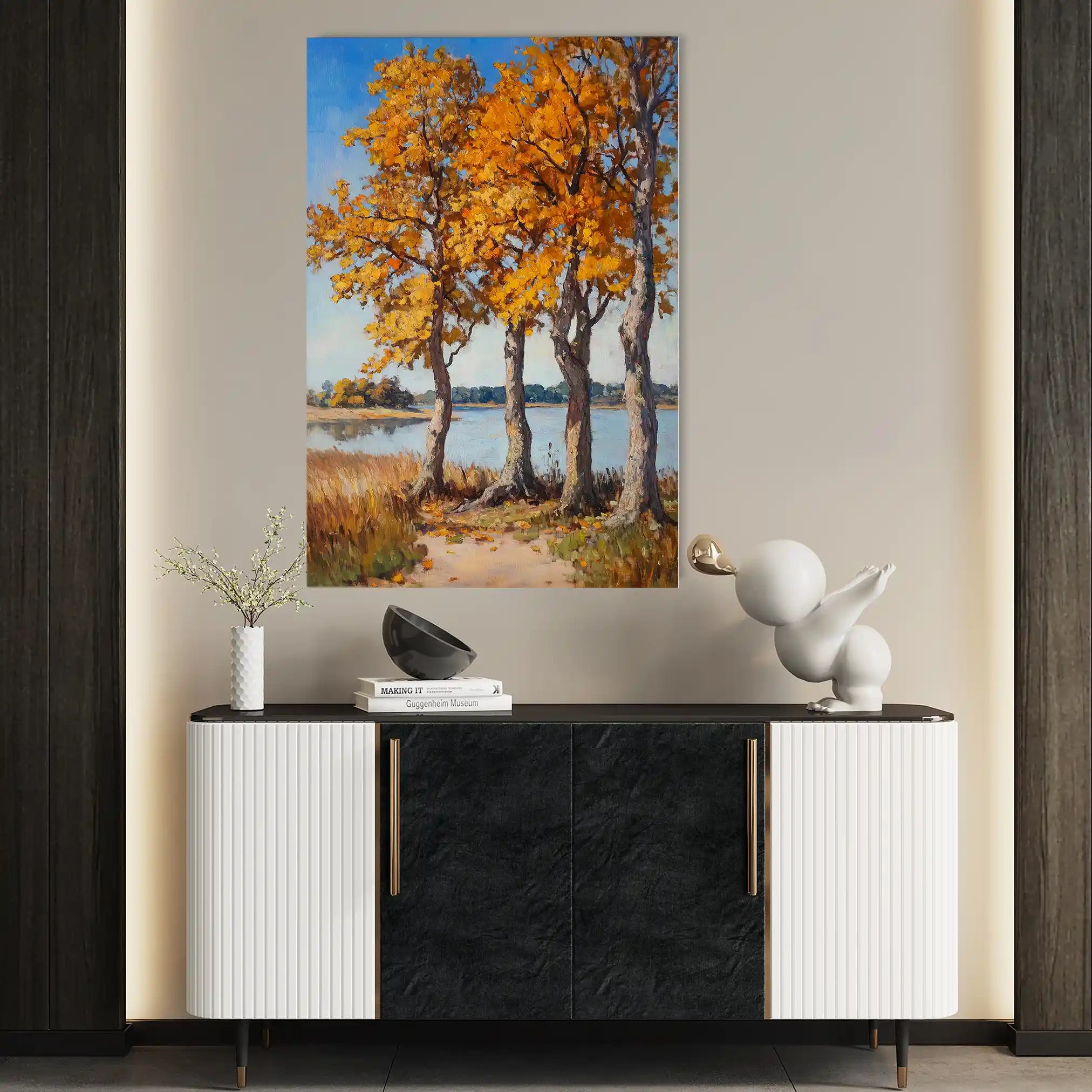 Landscape 241 Canvas Art 90 x 60 cm / Stretched on hidden frame